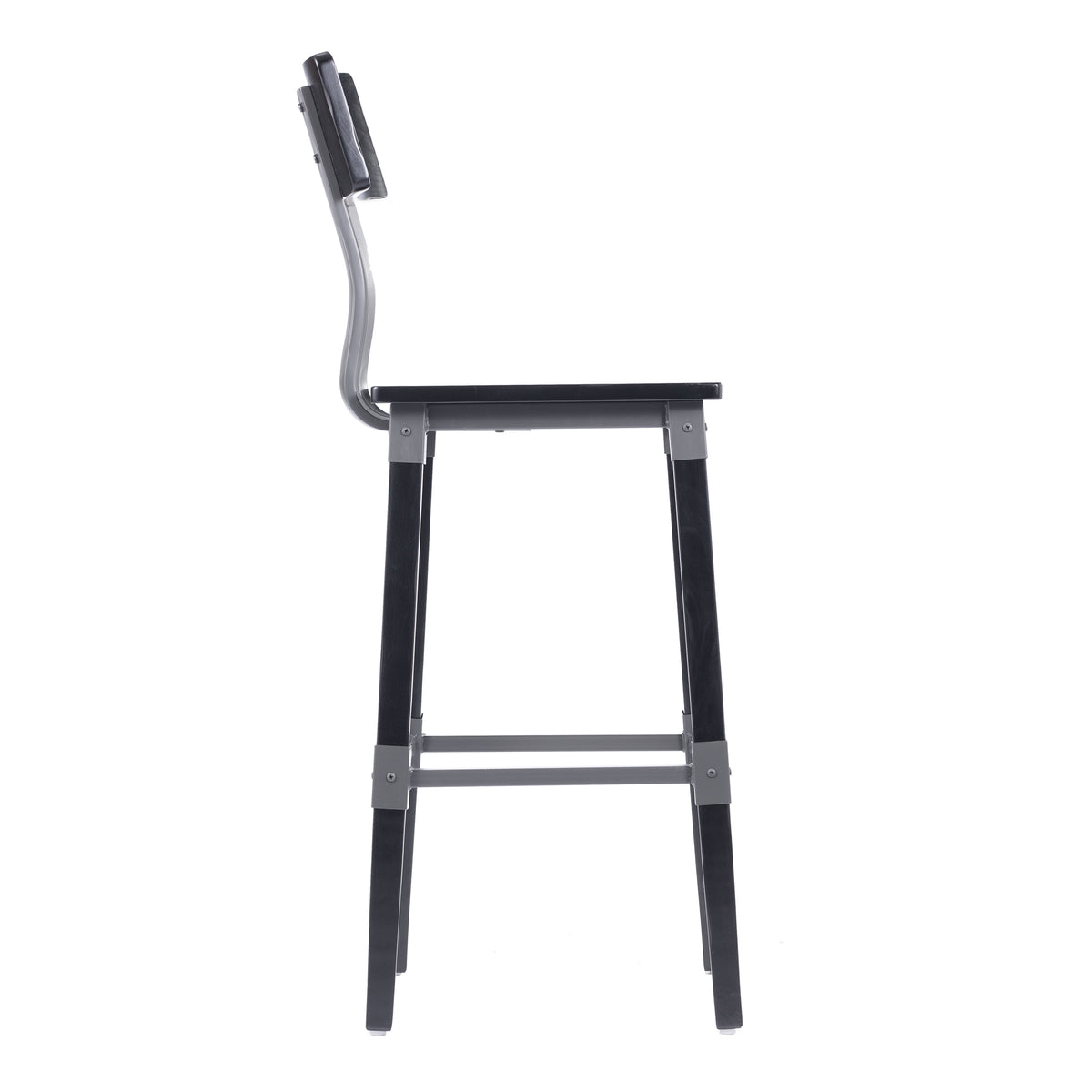 2 Pack Rustic Antique Industrial Wood Dining Barstool