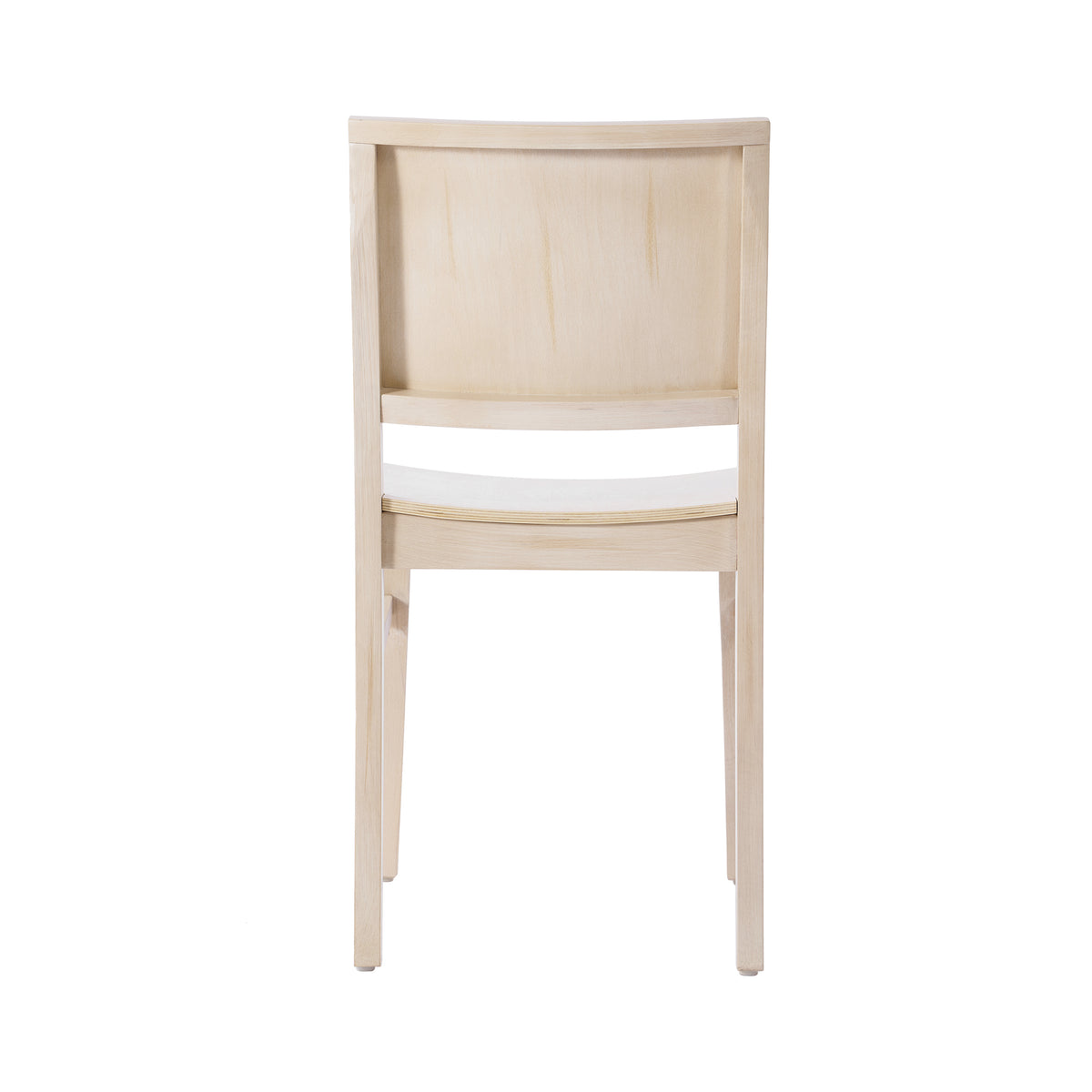 2 Pack Naples Commercial Grade Solid Wood Dining Chairs with Curved Backrests