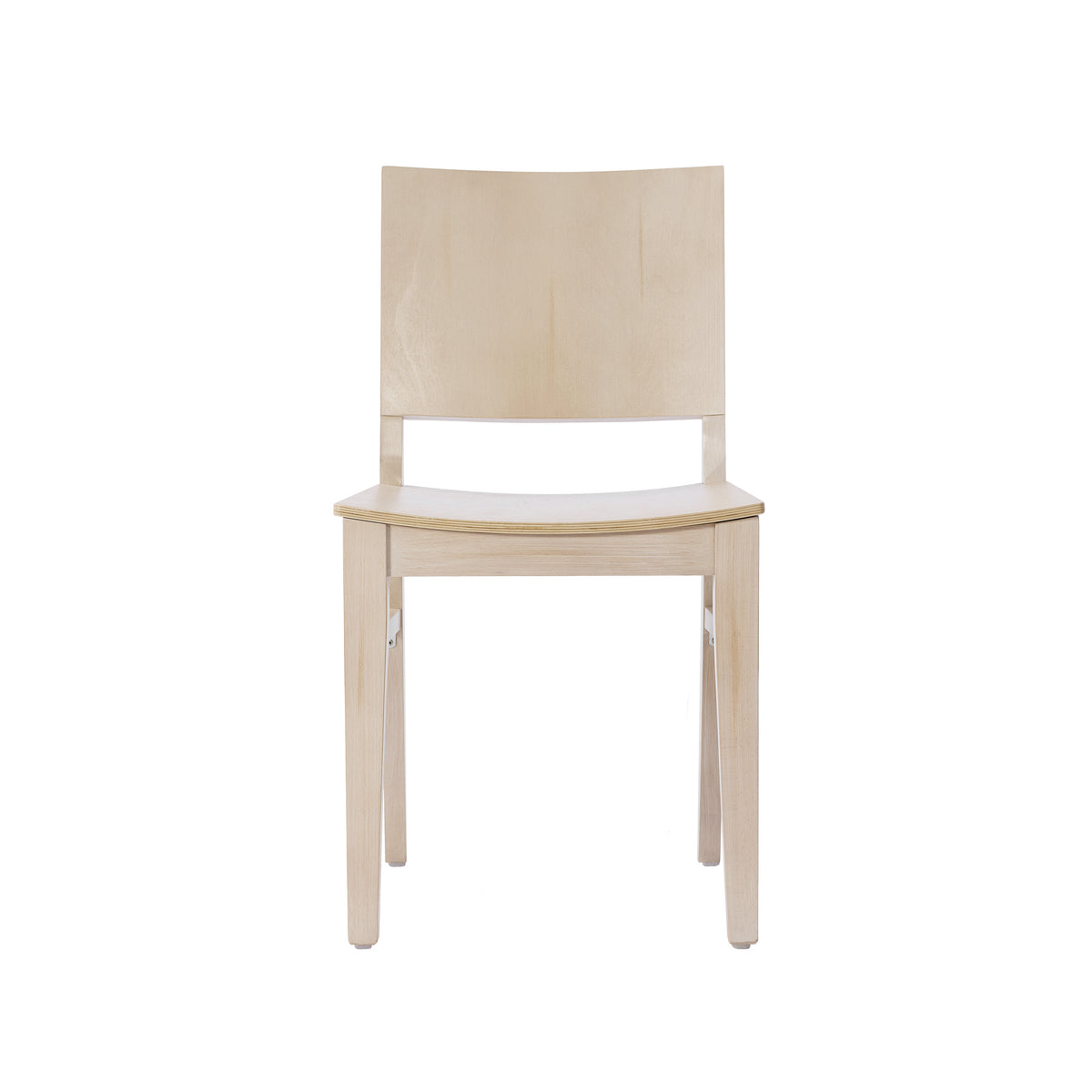 2 Pack Naples Commercial Grade Solid Wood Dining Chairs with Curved Backrests