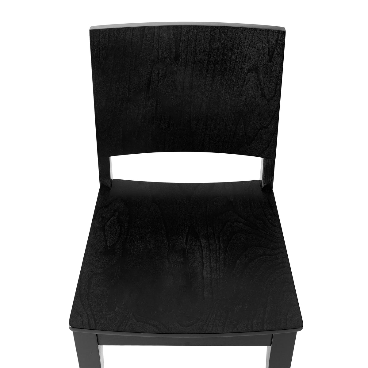 2 Pack Naples Commercial Grade Solid Wood Dining Chairs with Curved Backrests