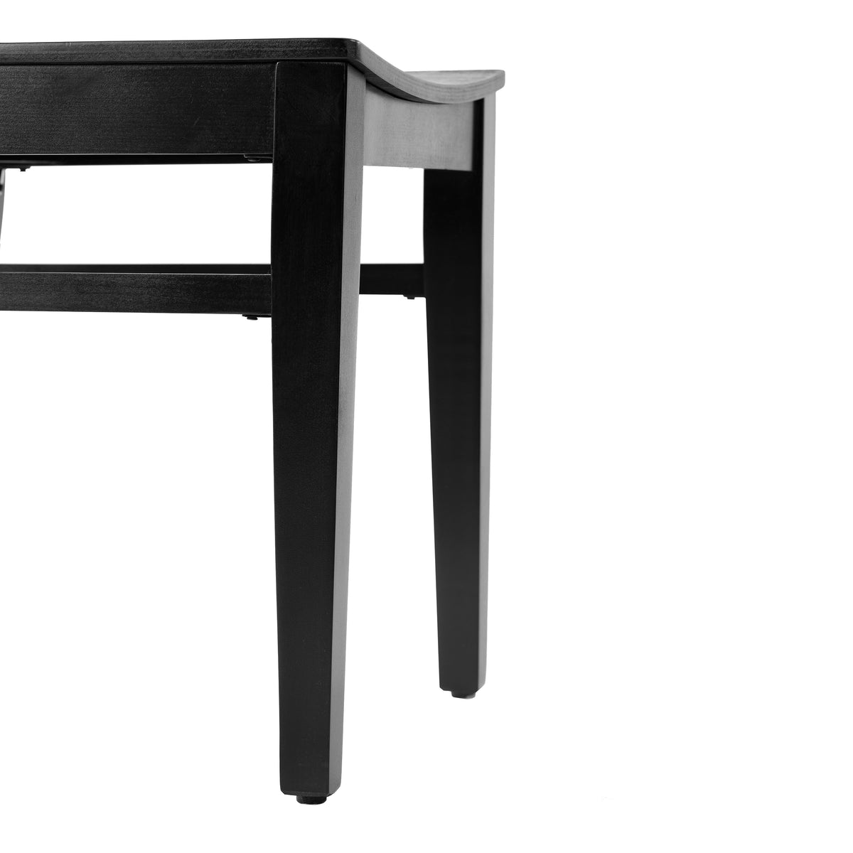 2 Pack Naples Commercial Grade Solid Wood Dining Chairs with Curved Backrests