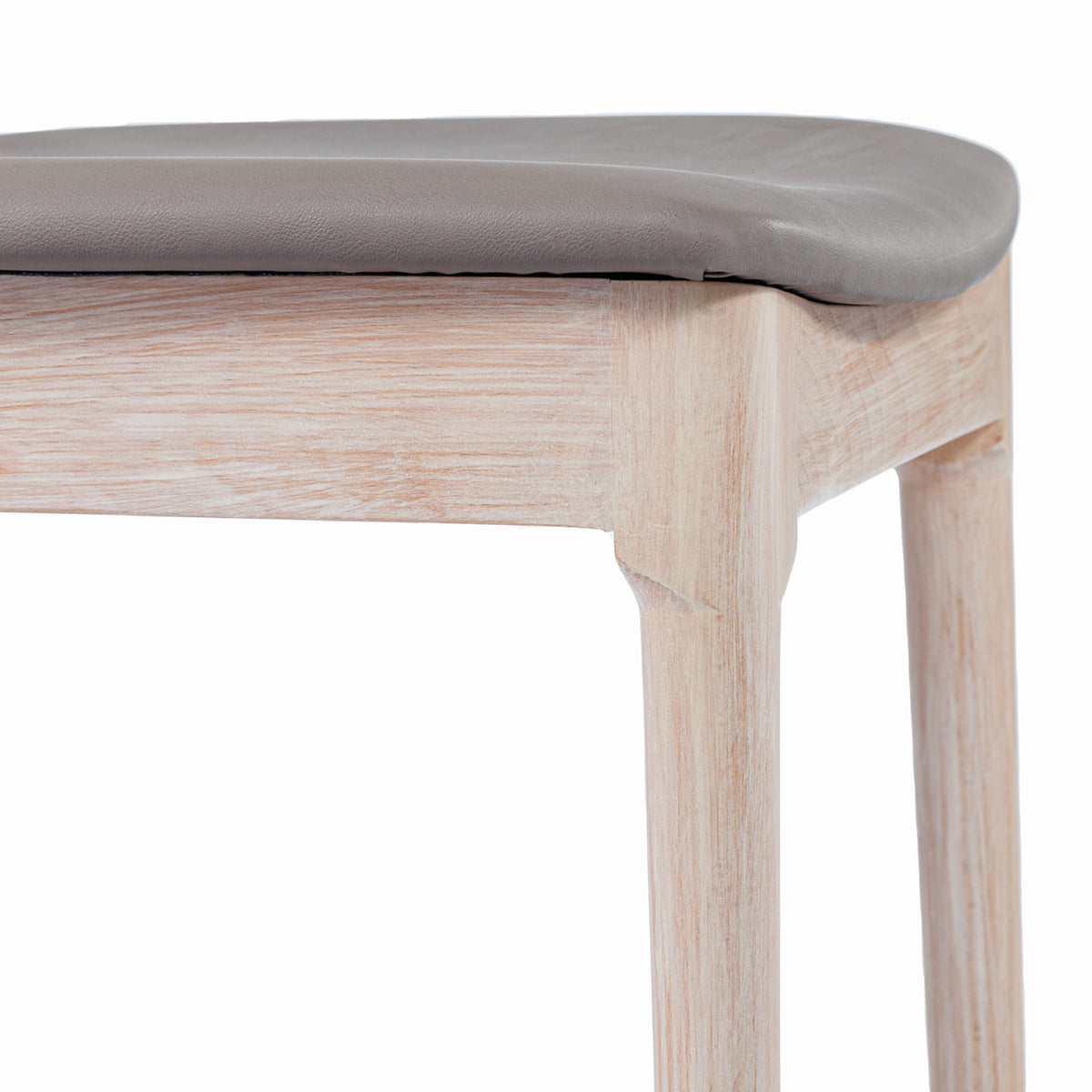 Chester Set of 2 Commercial Grade Solid Wood Dining Chairs with Slatted Backrests and Vinyl Seats