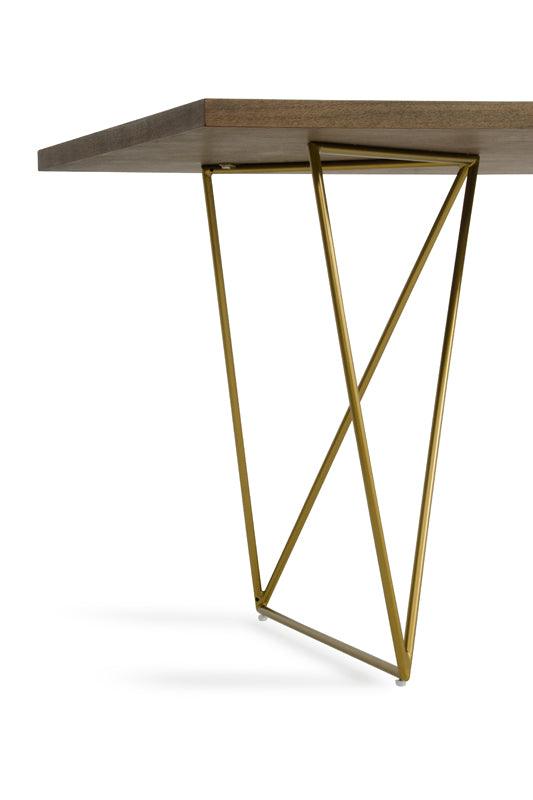Marcia Mid-Century Tobacco & Antique Dining Table