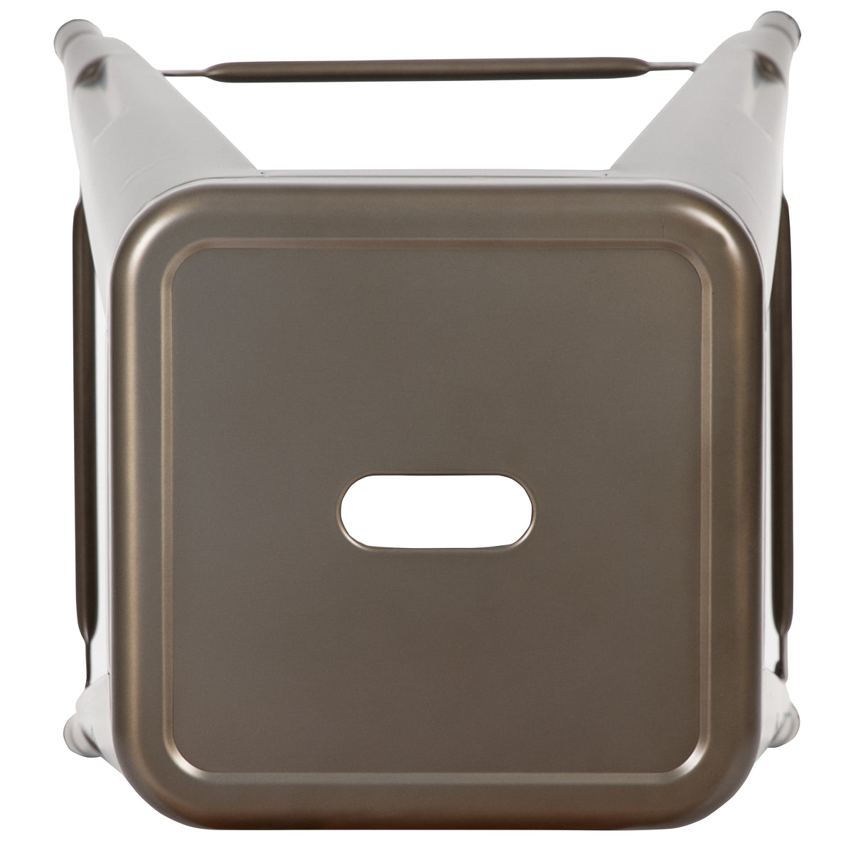 24" High Metal Counter-Height, Indoor Bar Stool - Stackable Set of 4