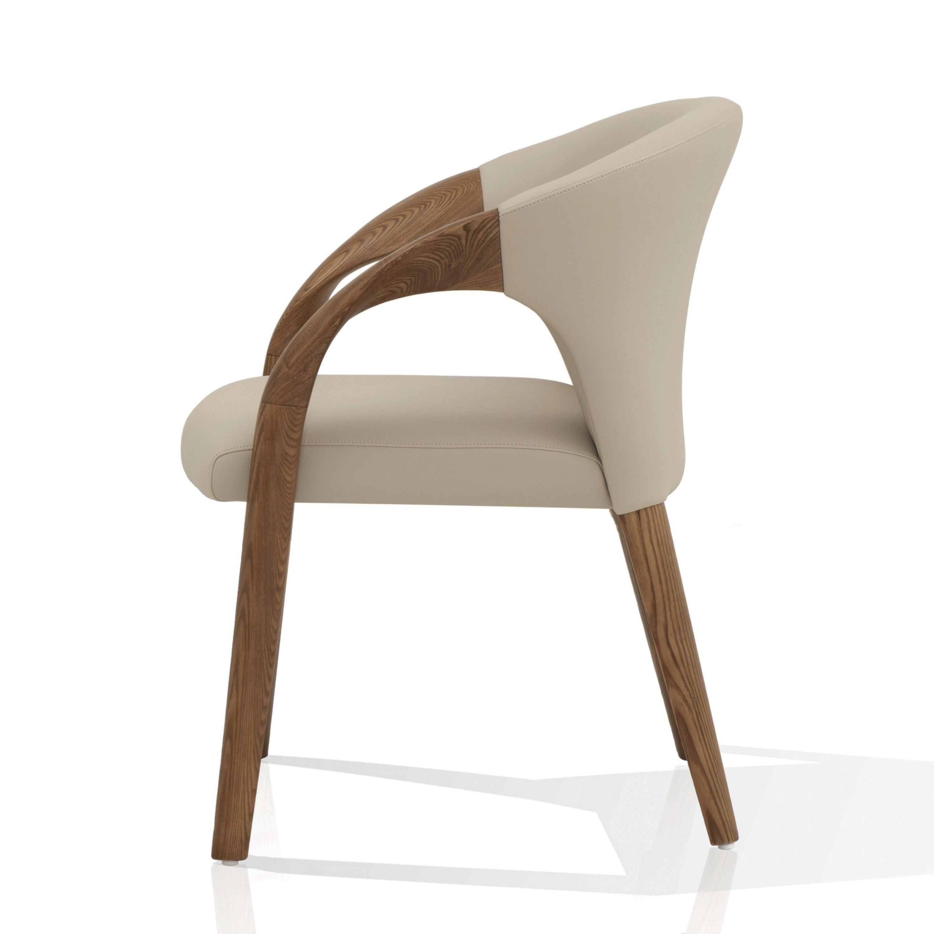Modrest Wynetta MidCentury Modern Vegan Leather Dining Chair