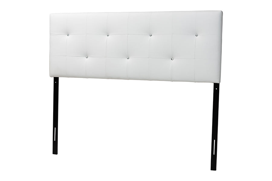 Dalini Modern and Contemporary Faux Leather Headboard