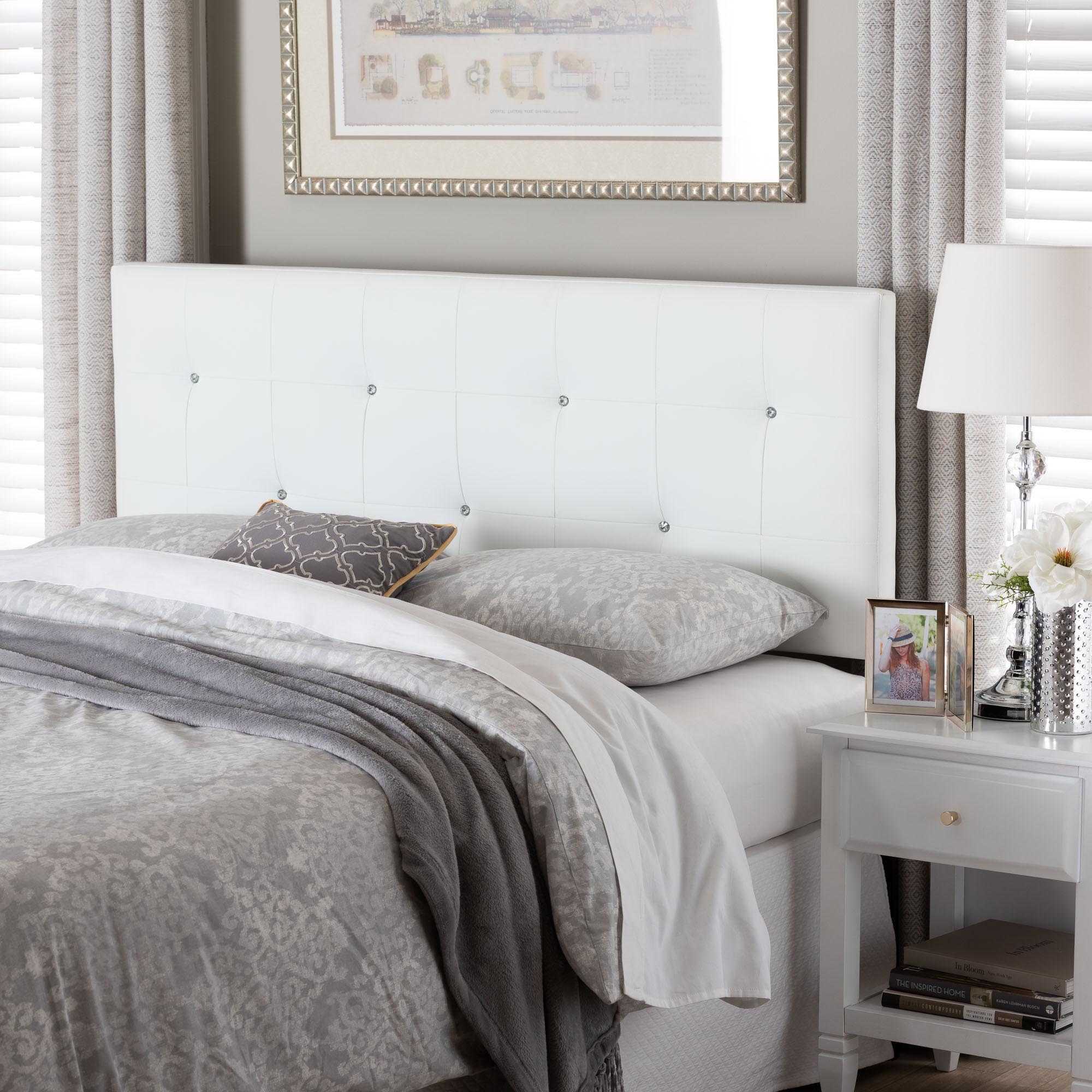 Dalini Modern and Contemporary Faux Leather Headboard