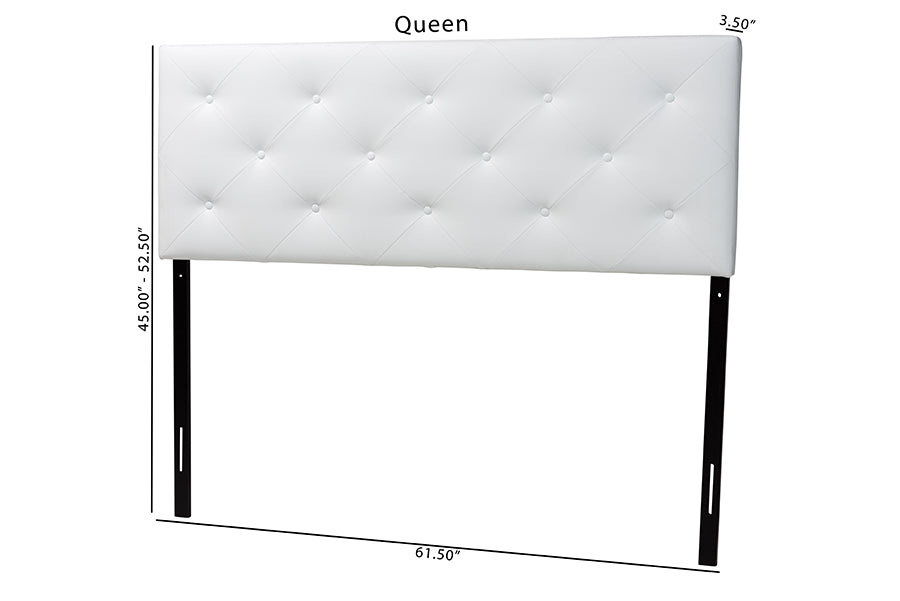 Baltimore Modern and Contemporary Faux Leather Upholstered Headboard