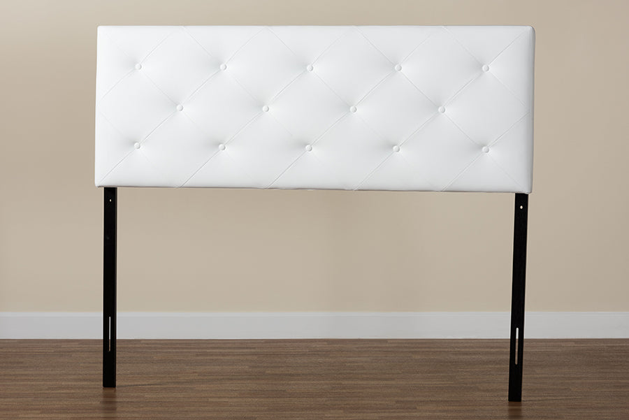 Baltimore Modern and Contemporary Faux Leather Upholstered Headboard