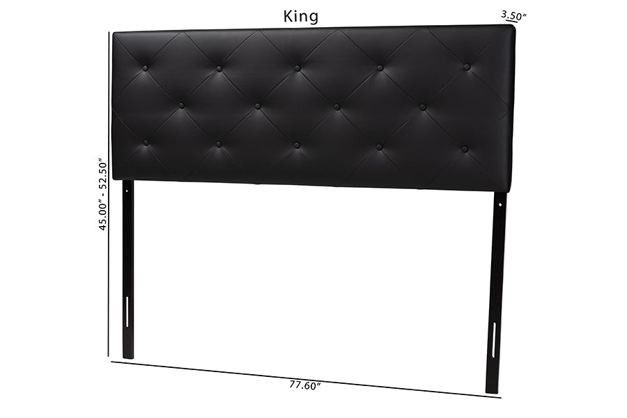 Baltimore Modern and Contemporary Faux Leather Upholstered Headboard