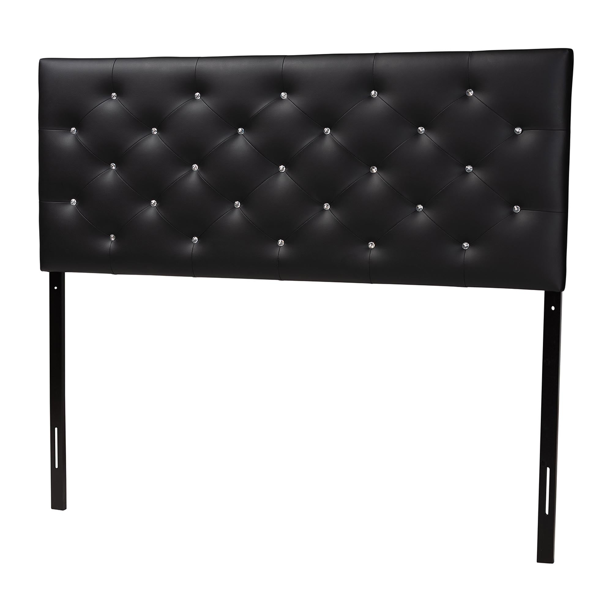 Viviana Modern and Contemporary Faux Leather Upholstered Button-Tufted Headboard