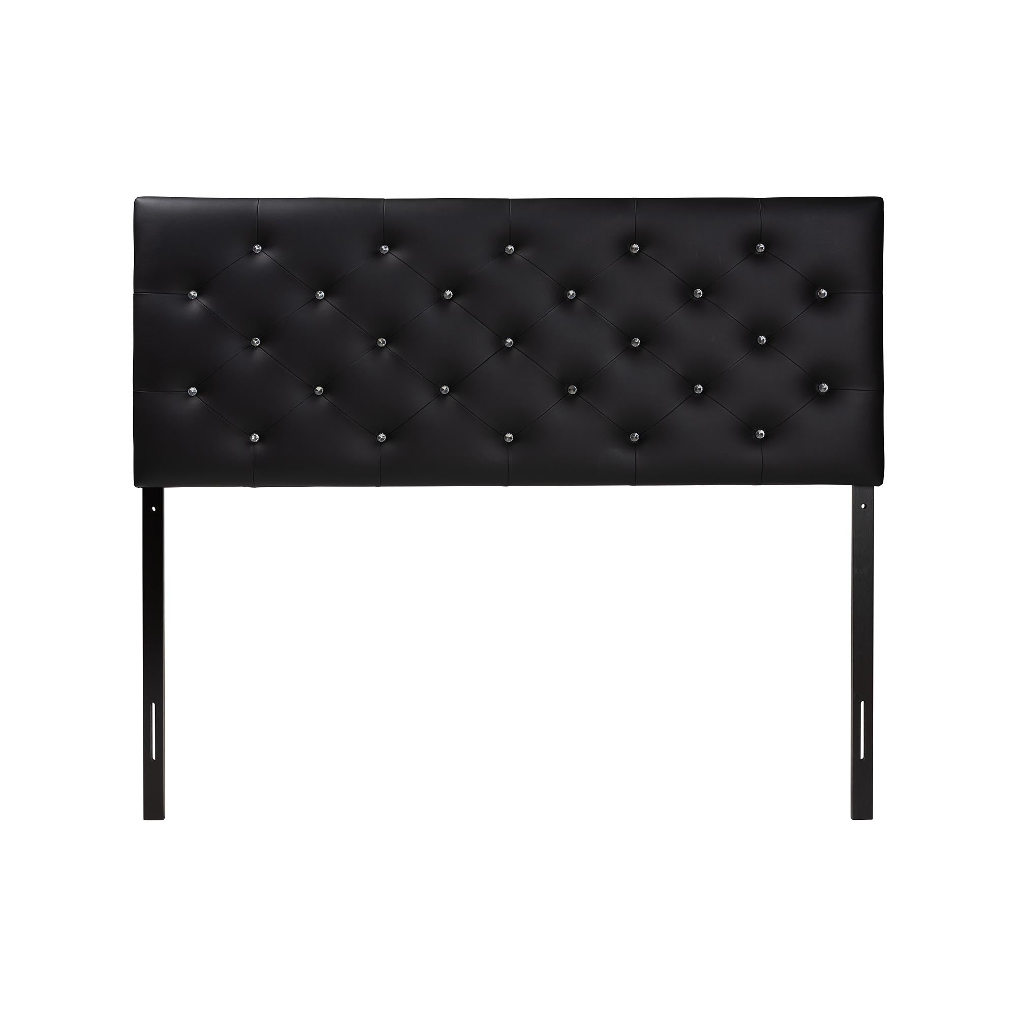 Viviana Modern and Contemporary Faux Leather Upholstered Button-Tufted Headboard