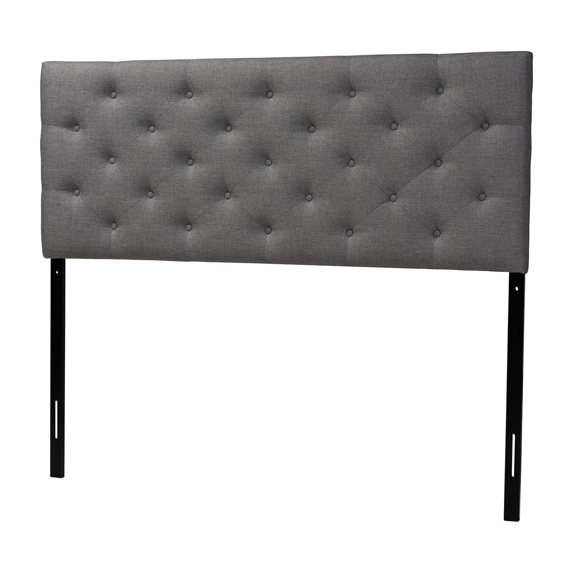 Viviana Modern and Contemporary Fabric Upholstered Button-Tufted Headboard