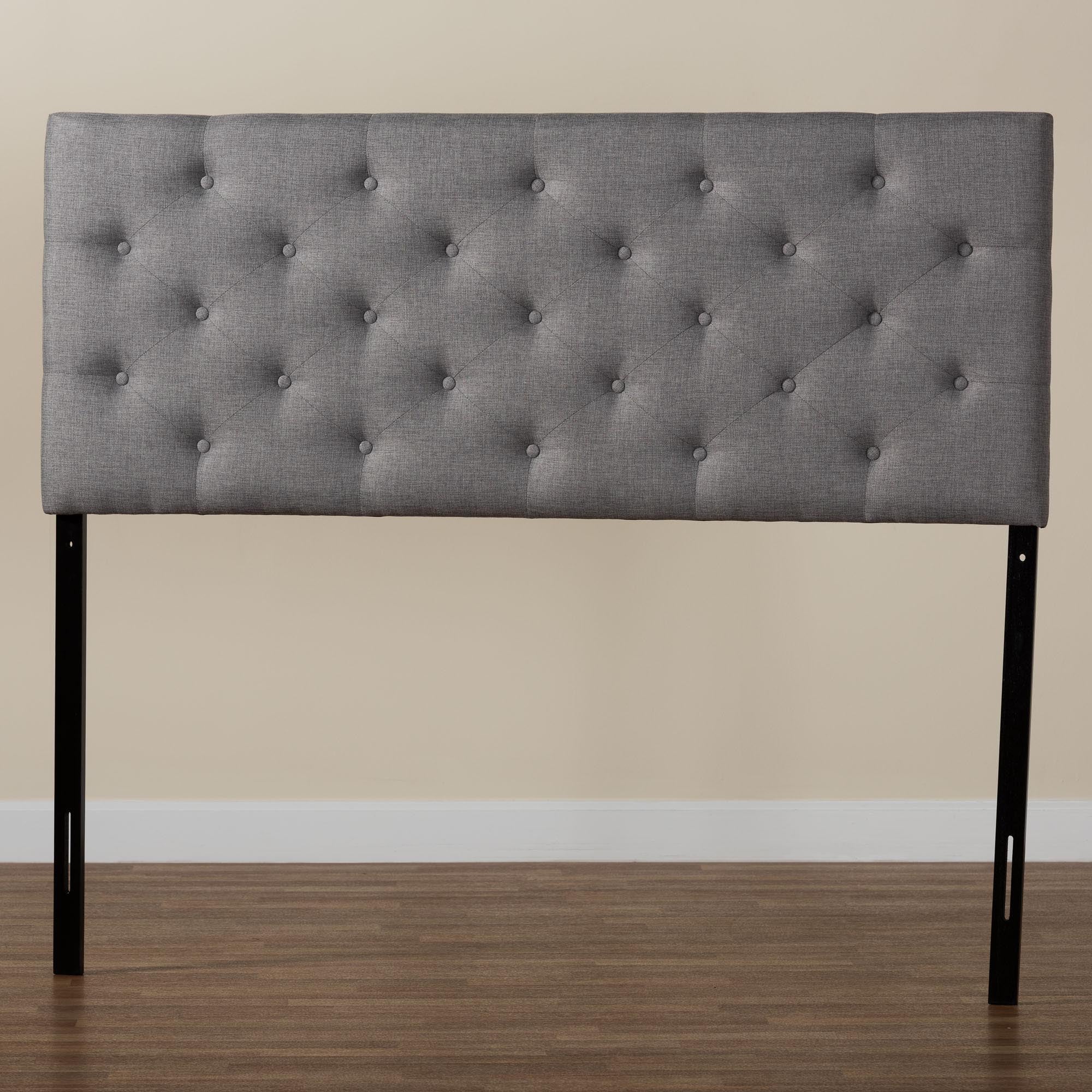 Viviana Modern and Contemporary Fabric Upholstered Button-Tufted Headboard