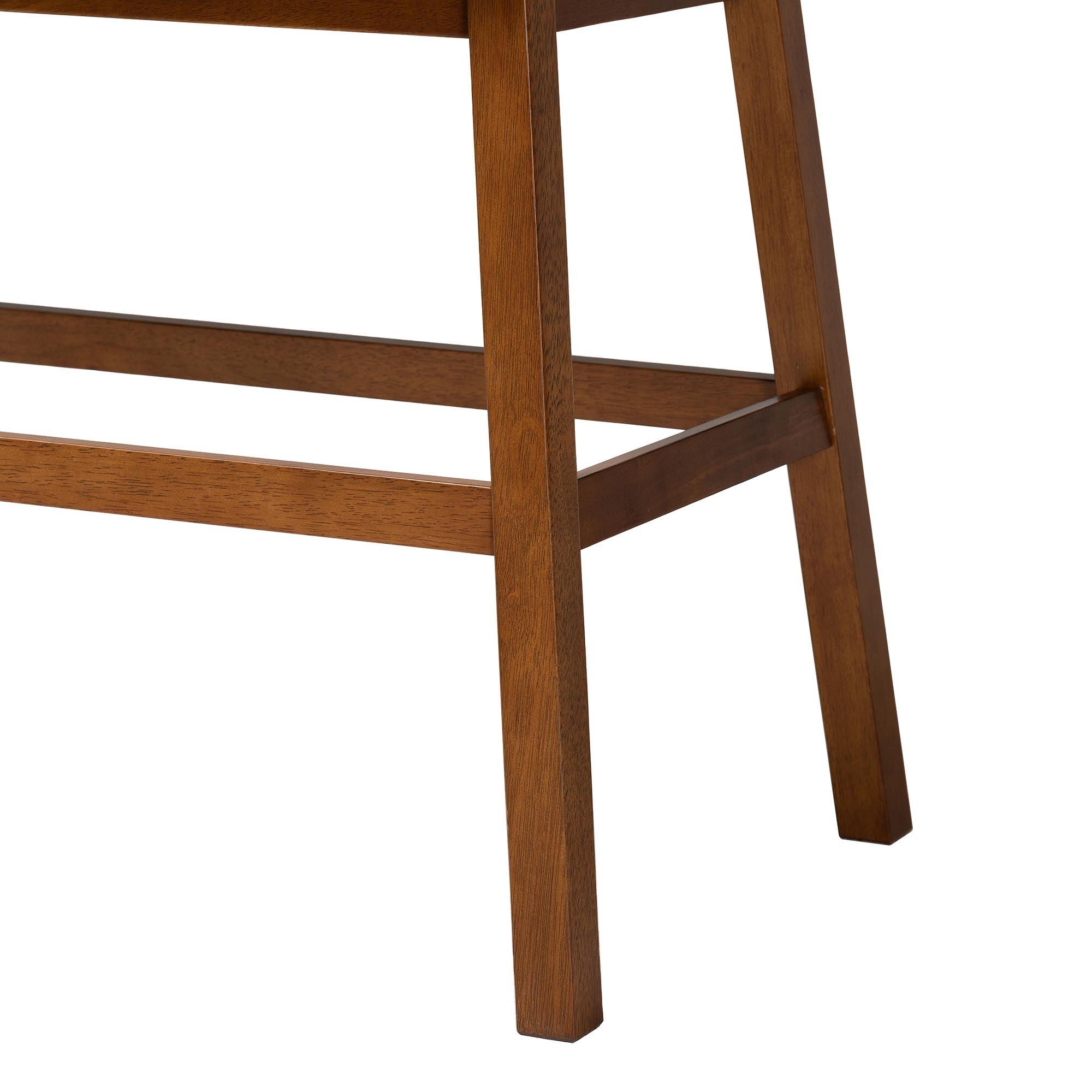 Gradisca Modern and Contemporary Fabric Button-tufted Upholstered Bar Bench