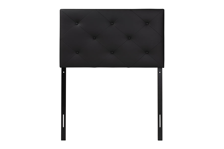 Baltimore Modern and Contemporary Faux Leather Upholstered Headboard