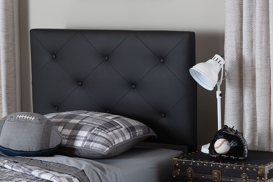 Baltimore Modern and Contemporary Faux Leather Upholstered Headboard