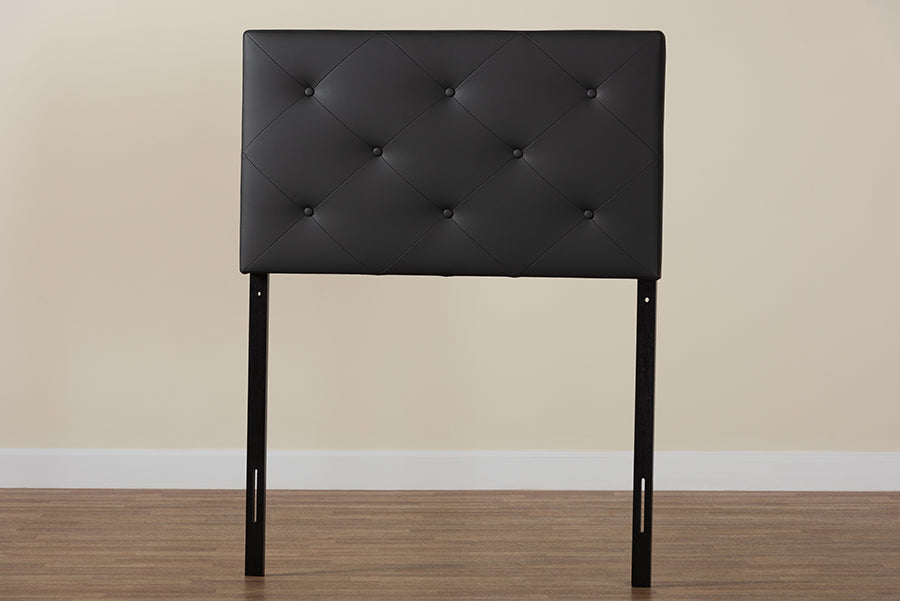 Baltimore Modern and Contemporary Faux Leather Upholstered Headboard