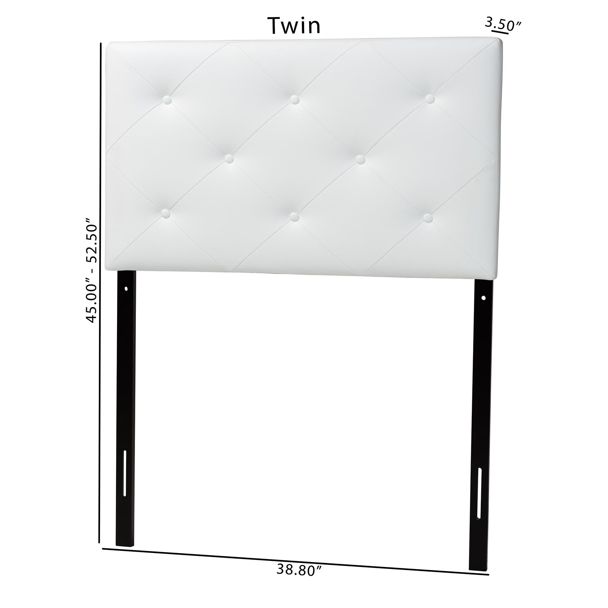 Baltimore Modern and Contemporary Faux Leather Upholstered Headboard