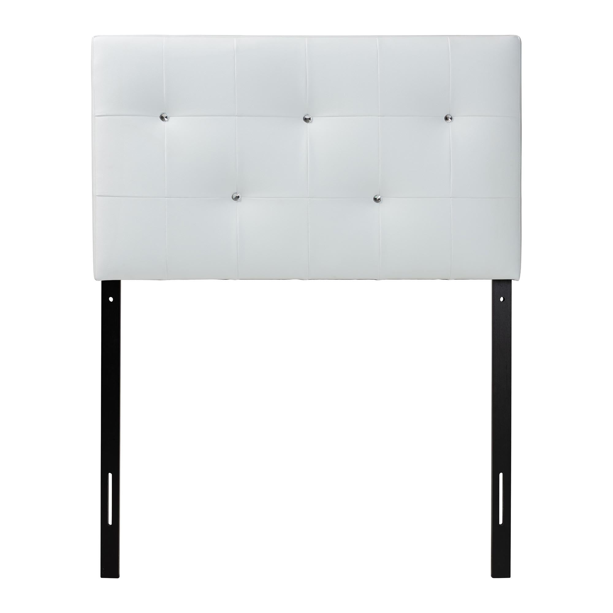 Kirchem Modern and Contemporary Faux Leather Upholstered Headboard