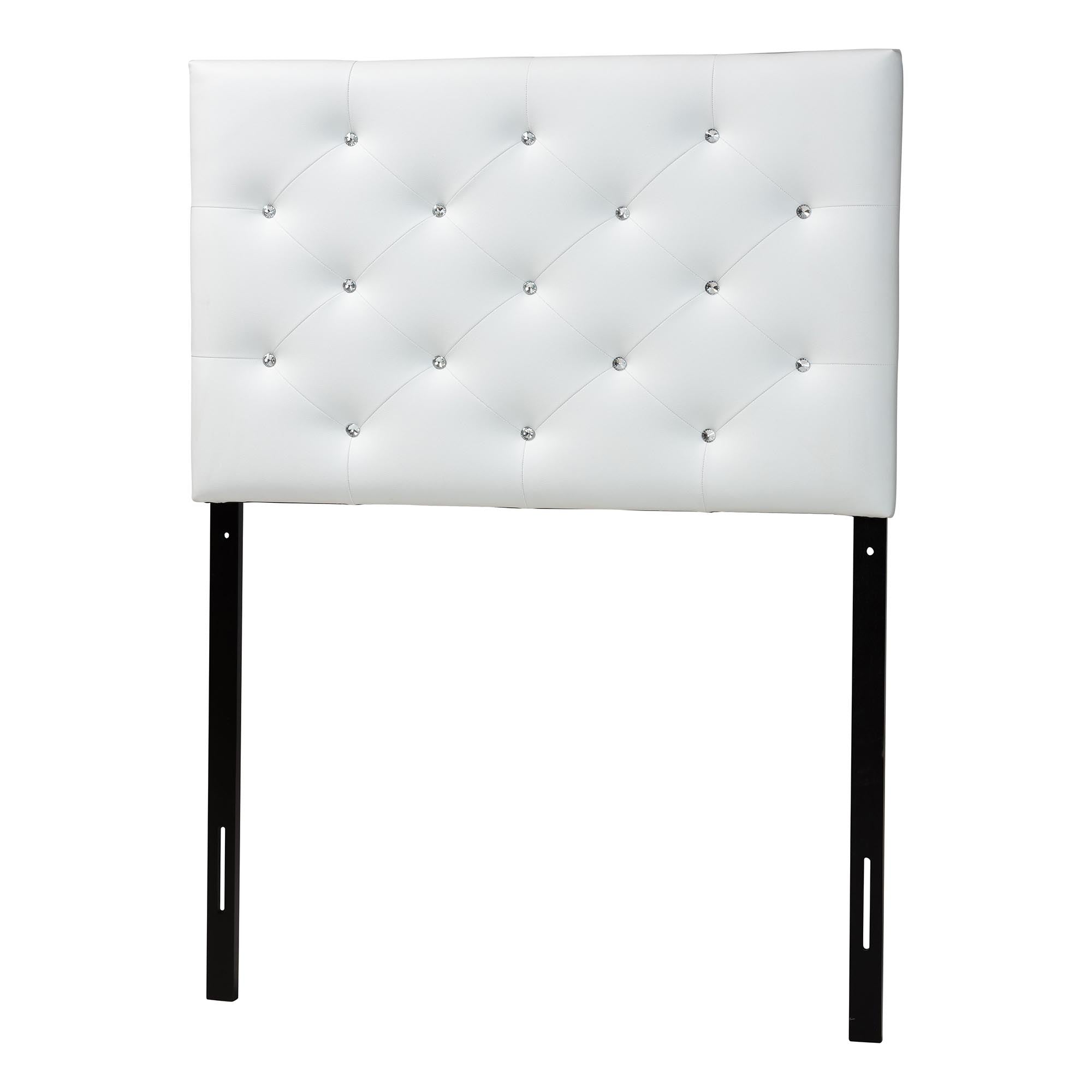 Viviana Modern and Contemporary Faux Leather Upholstered Button-Tufted Headboard