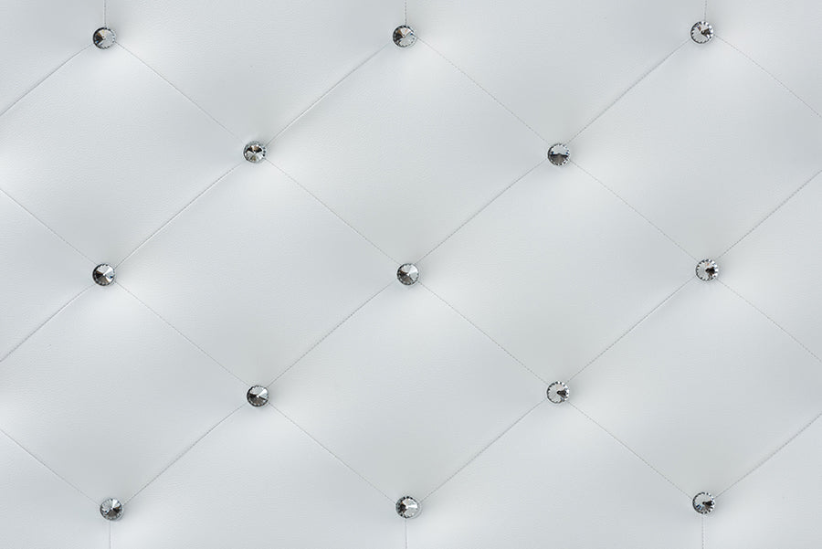 Viviana Modern and Contemporary Faux Leather Upholstered Button-Tufted Headboard