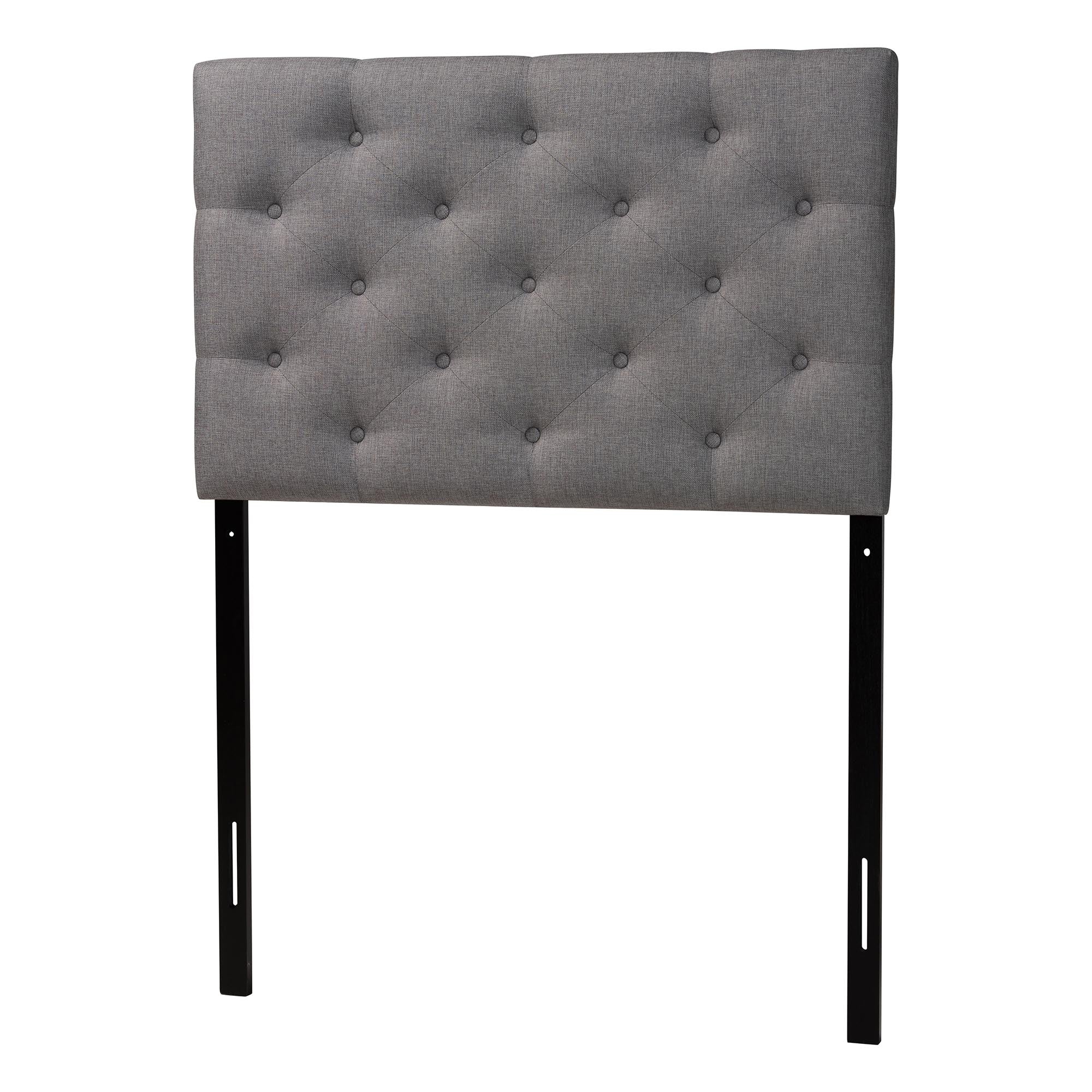 Viviana Modern and Contemporary Fabric Upholstered Button-Tufted Headboard