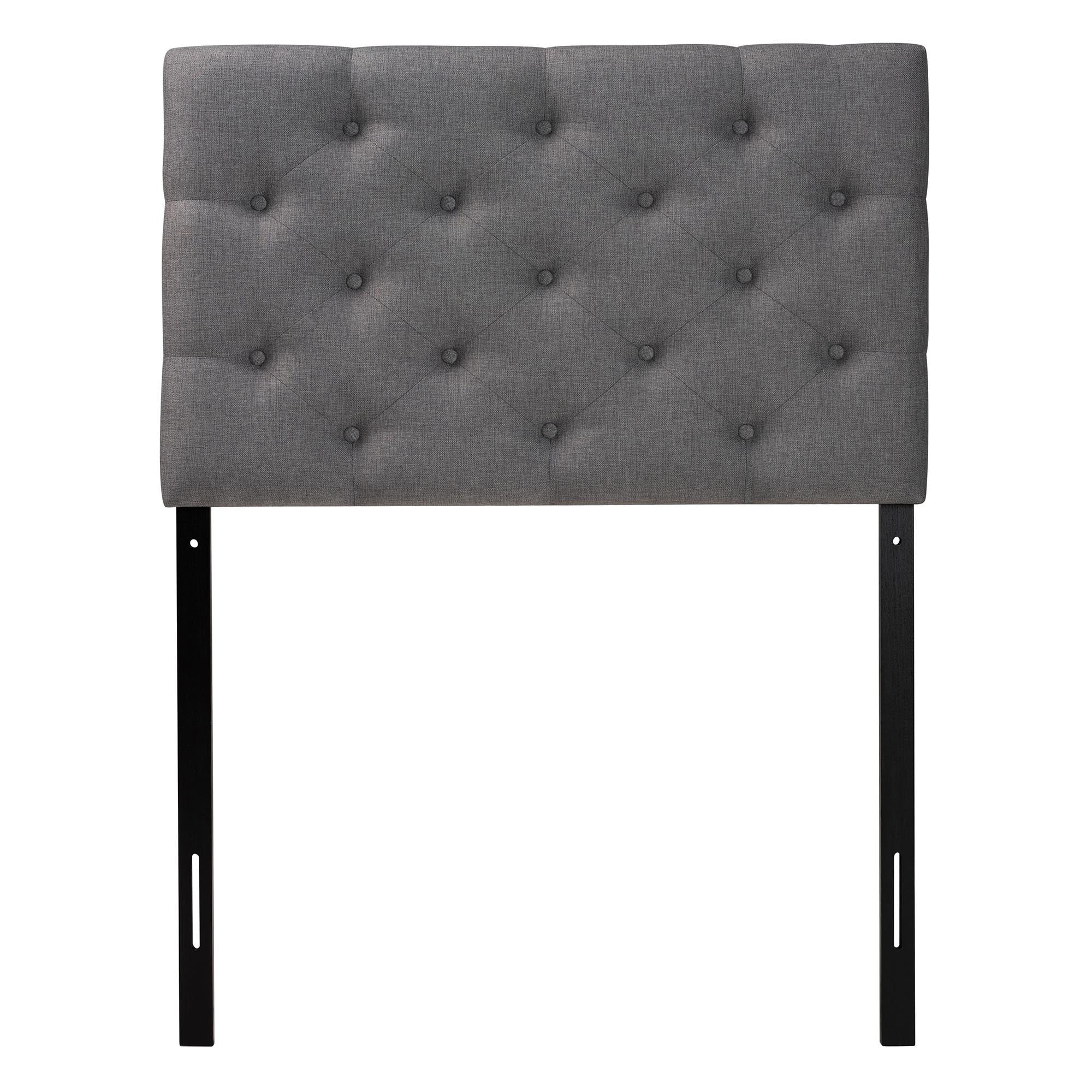 Viviana Modern and Contemporary Fabric Upholstered Button-Tufted Headboard