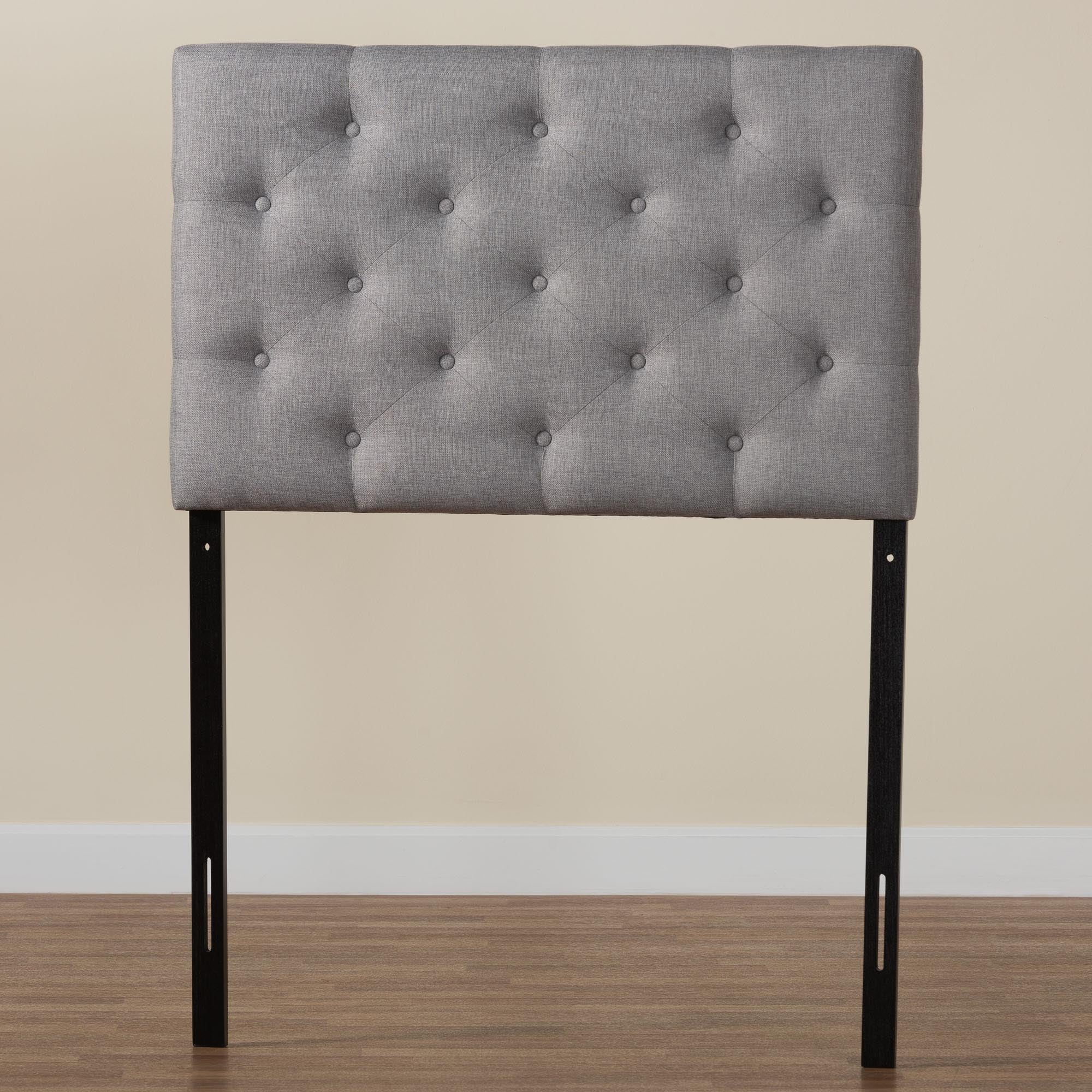 Viviana Modern and Contemporary Fabric Upholstered Button-Tufted Headboard