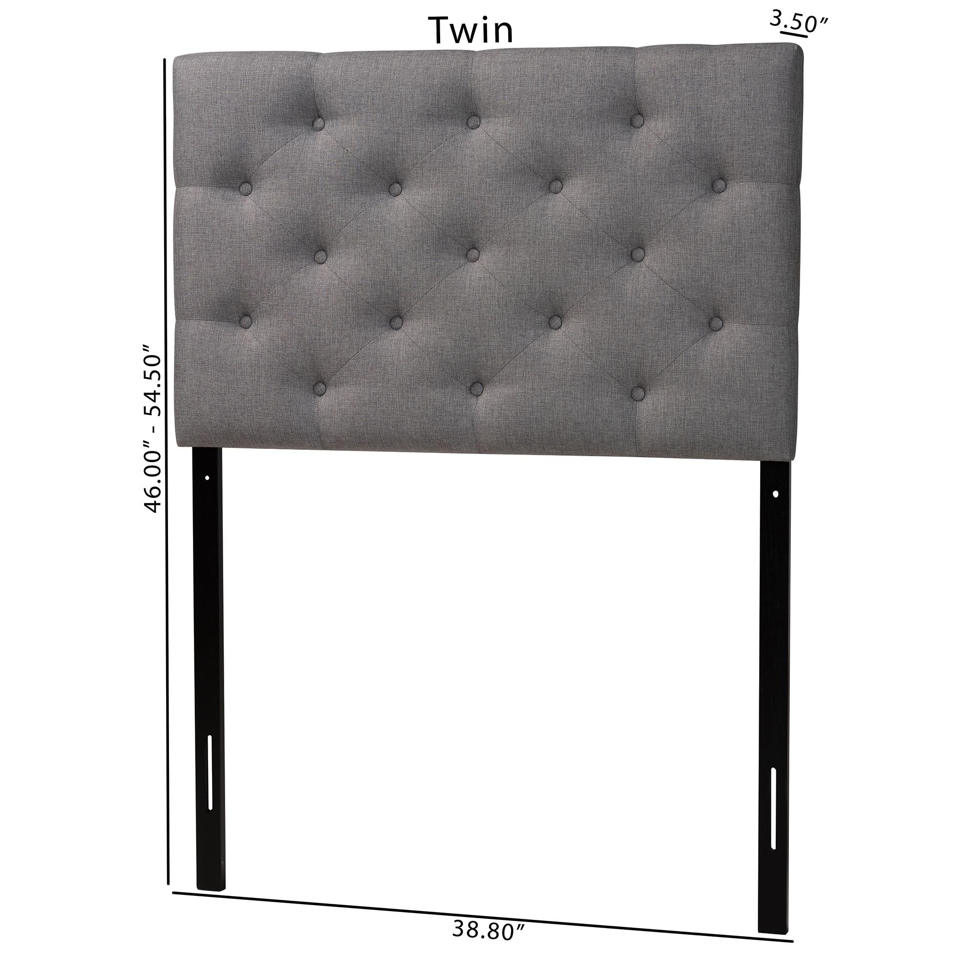 Viviana Modern and Contemporary Fabric Upholstered Button-Tufted Headboard