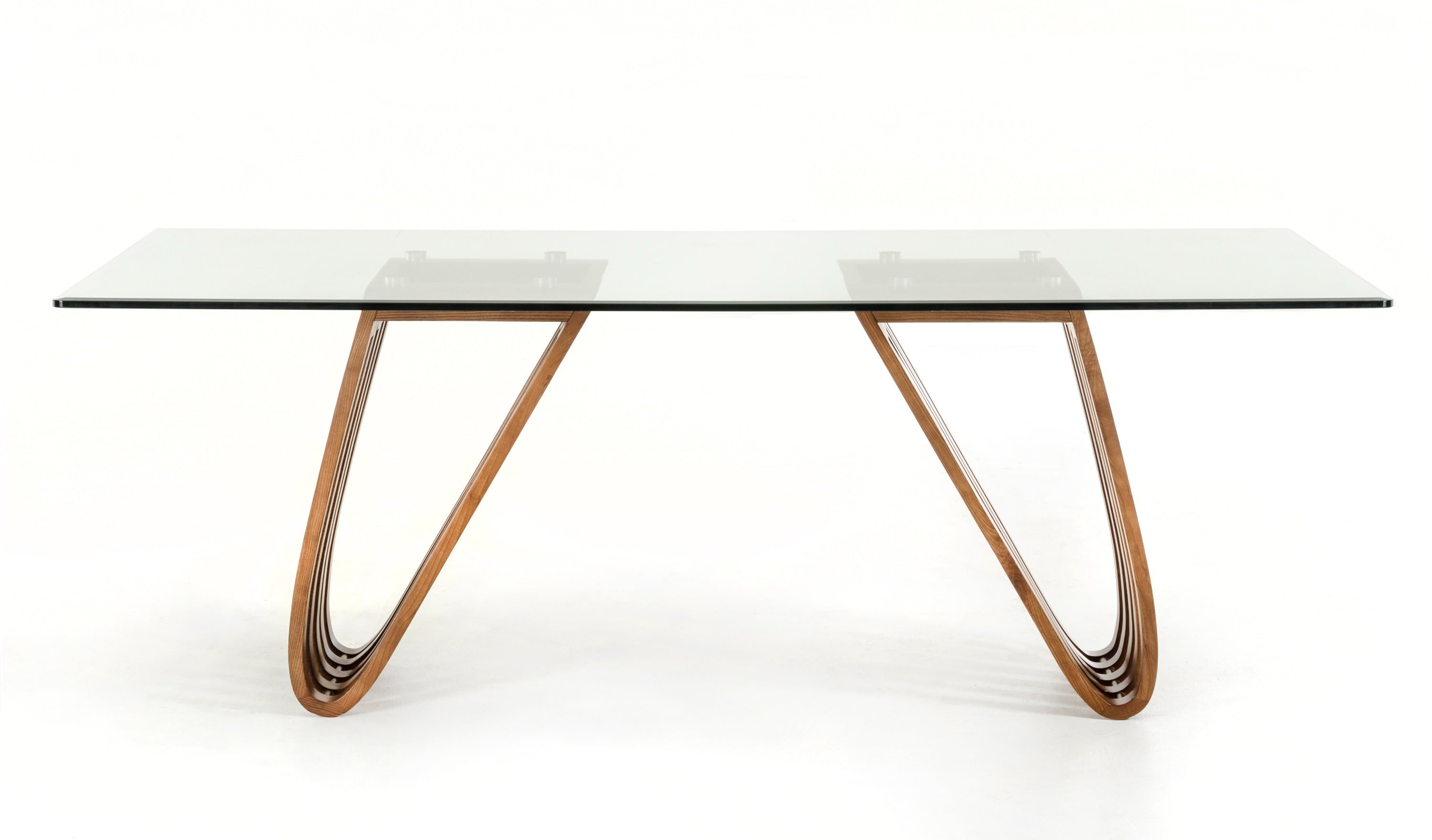 Draper Mid-Century Glass Dining Table
