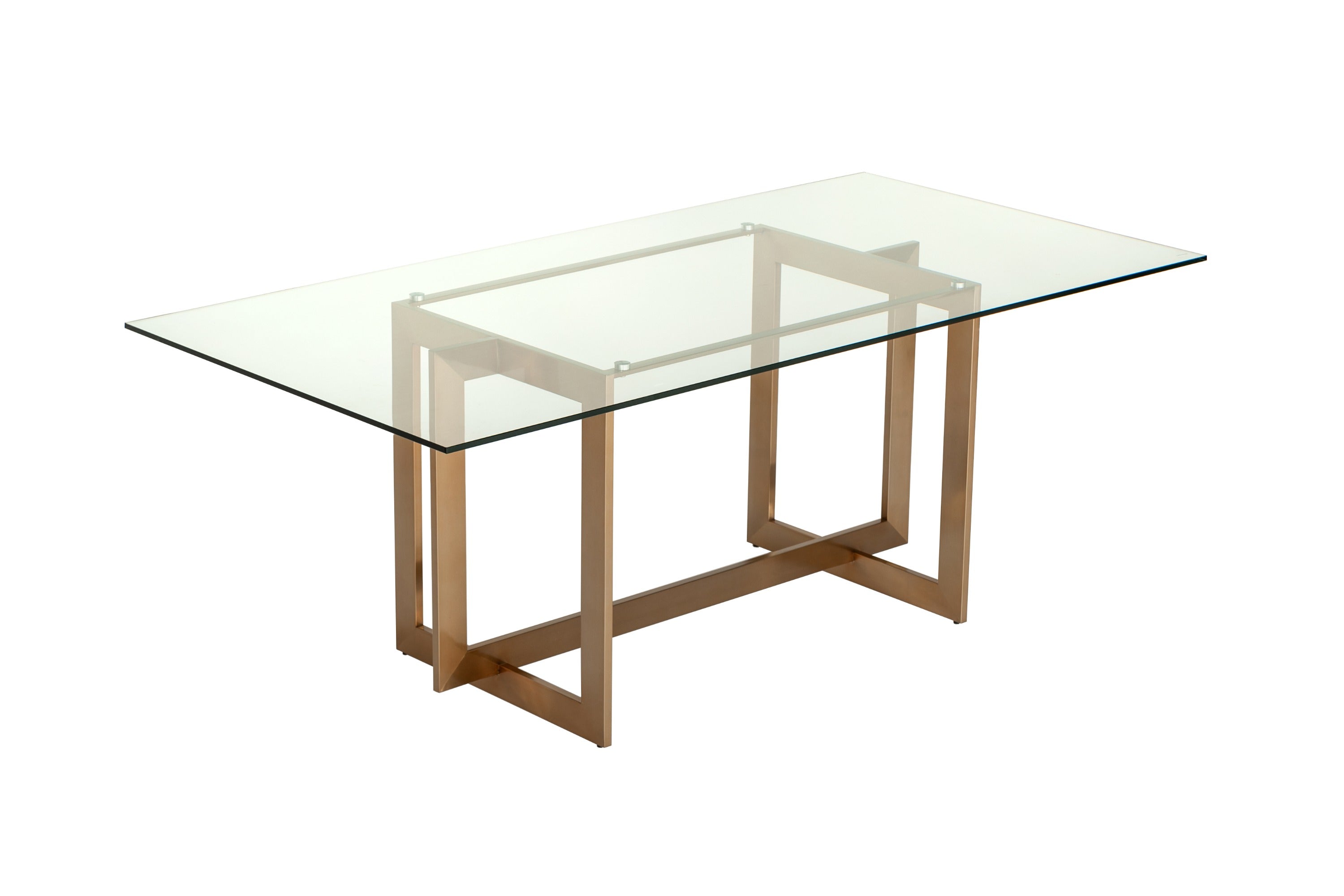 Keaton Modern Glass Dining Table