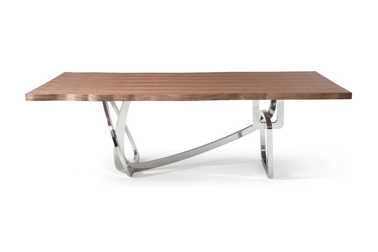 Addy Modern Stainless Steel Dining Table