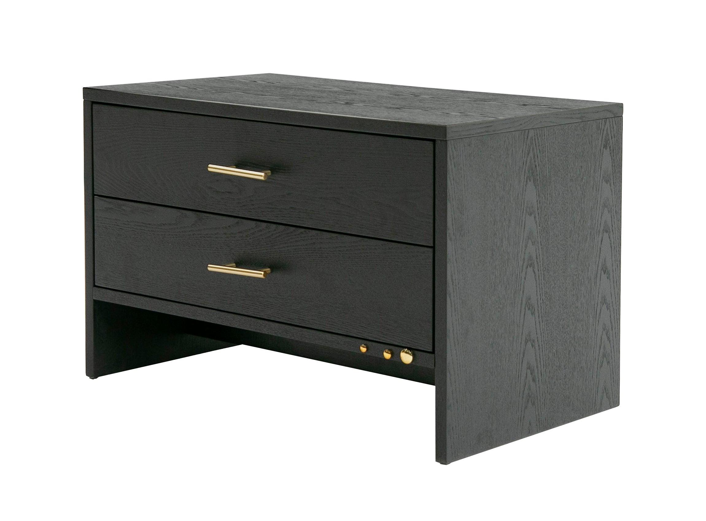 Wales Modern Ash 2-Drawer Nightstand