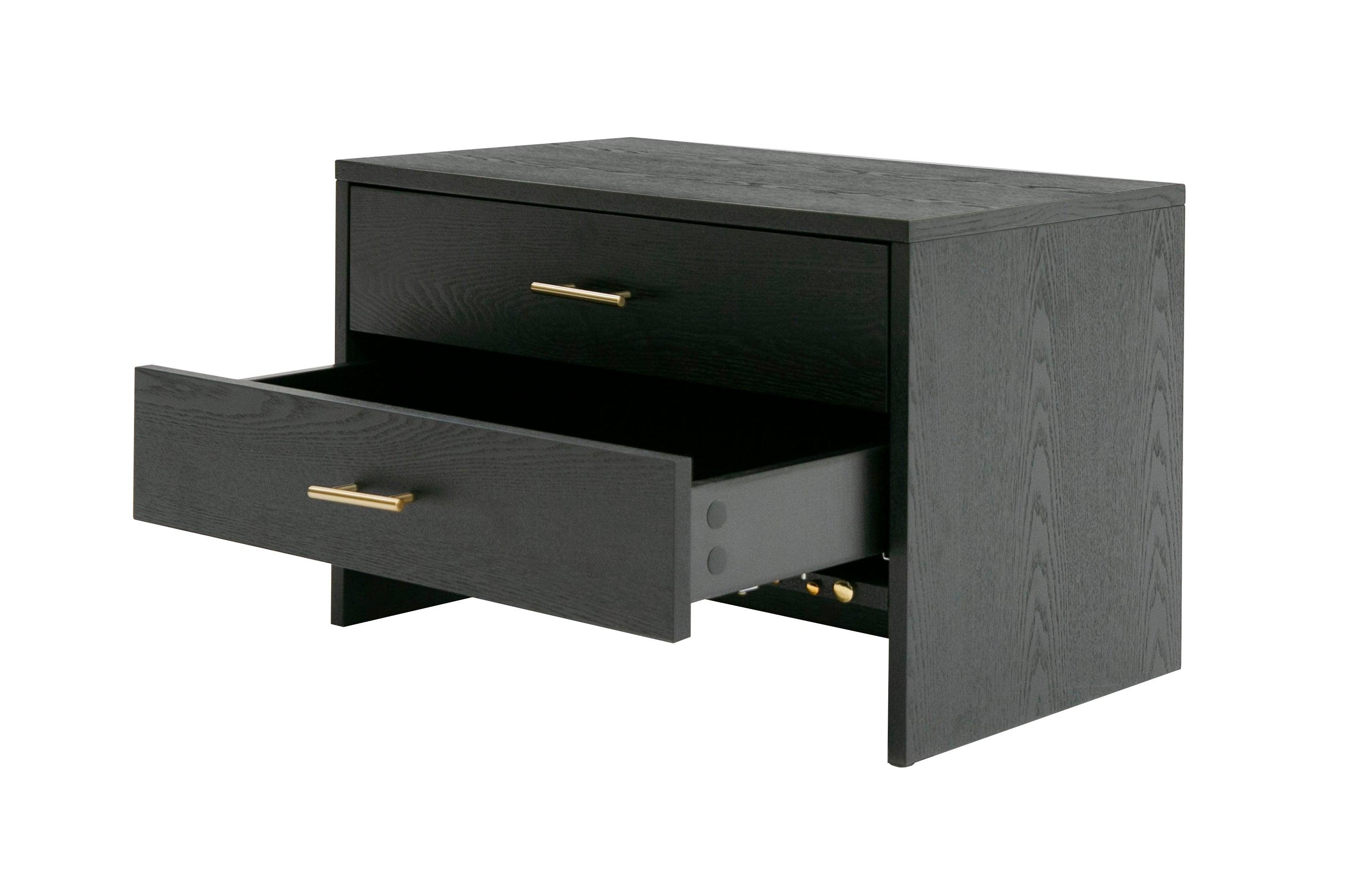 Wales Modern Ash 2-Drawer Nightstand