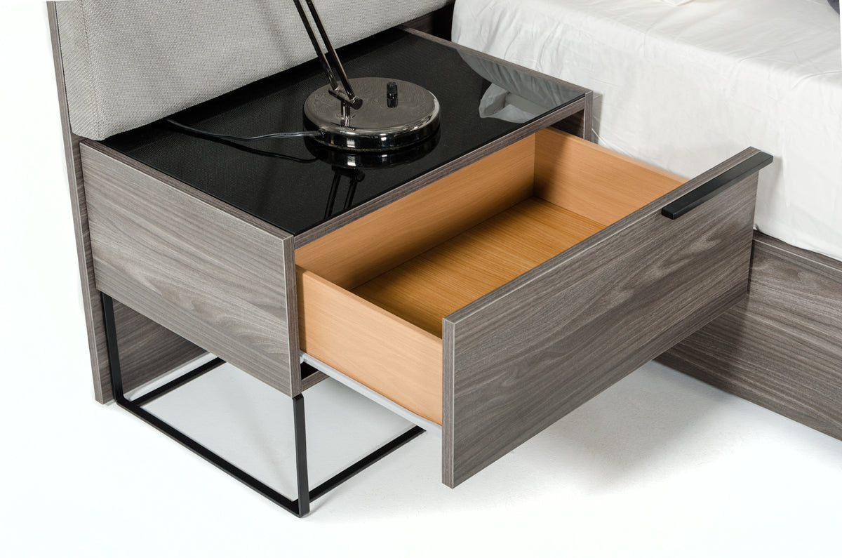 Enzo Italian Modern Fabric 4-Piece Bedroom Set