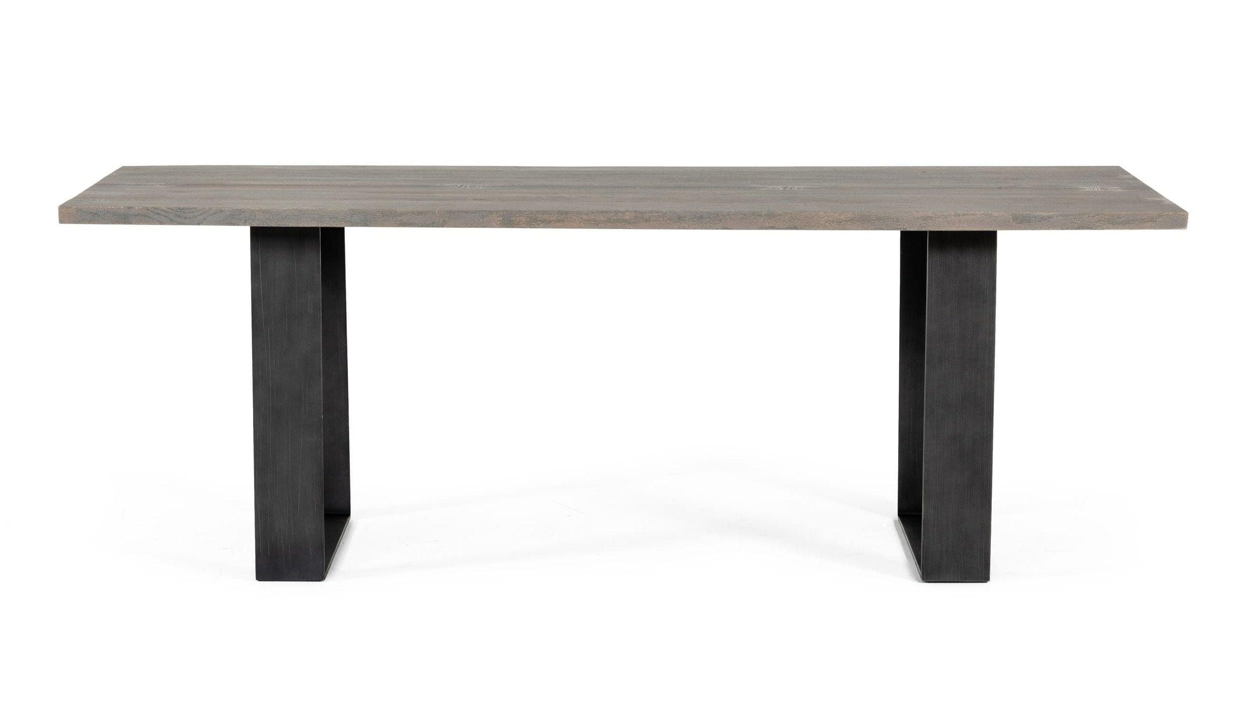 Murphy - Modern Aged and Metal Dining Table