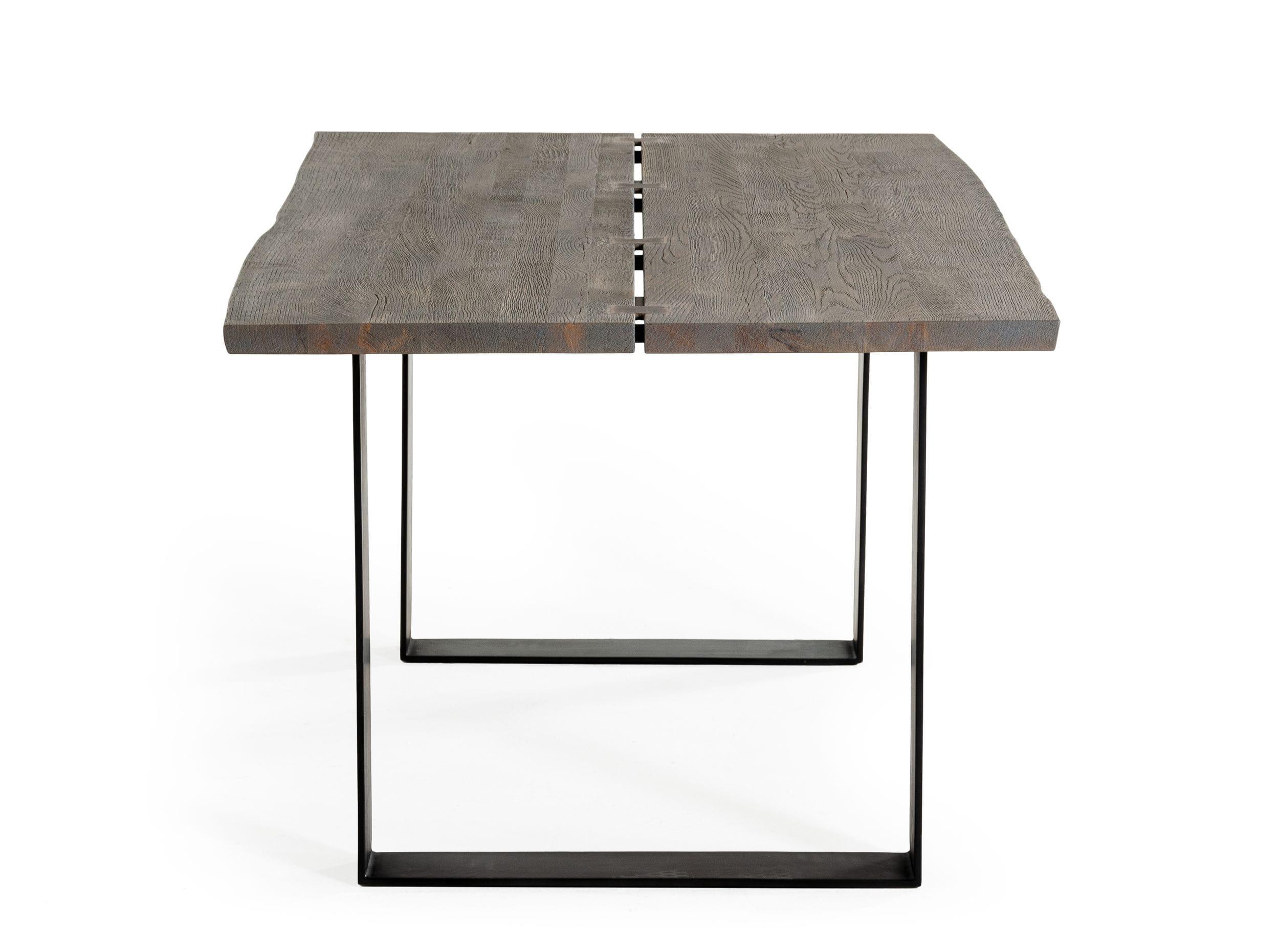 Murphy - Modern Aged and Metal Dining Table