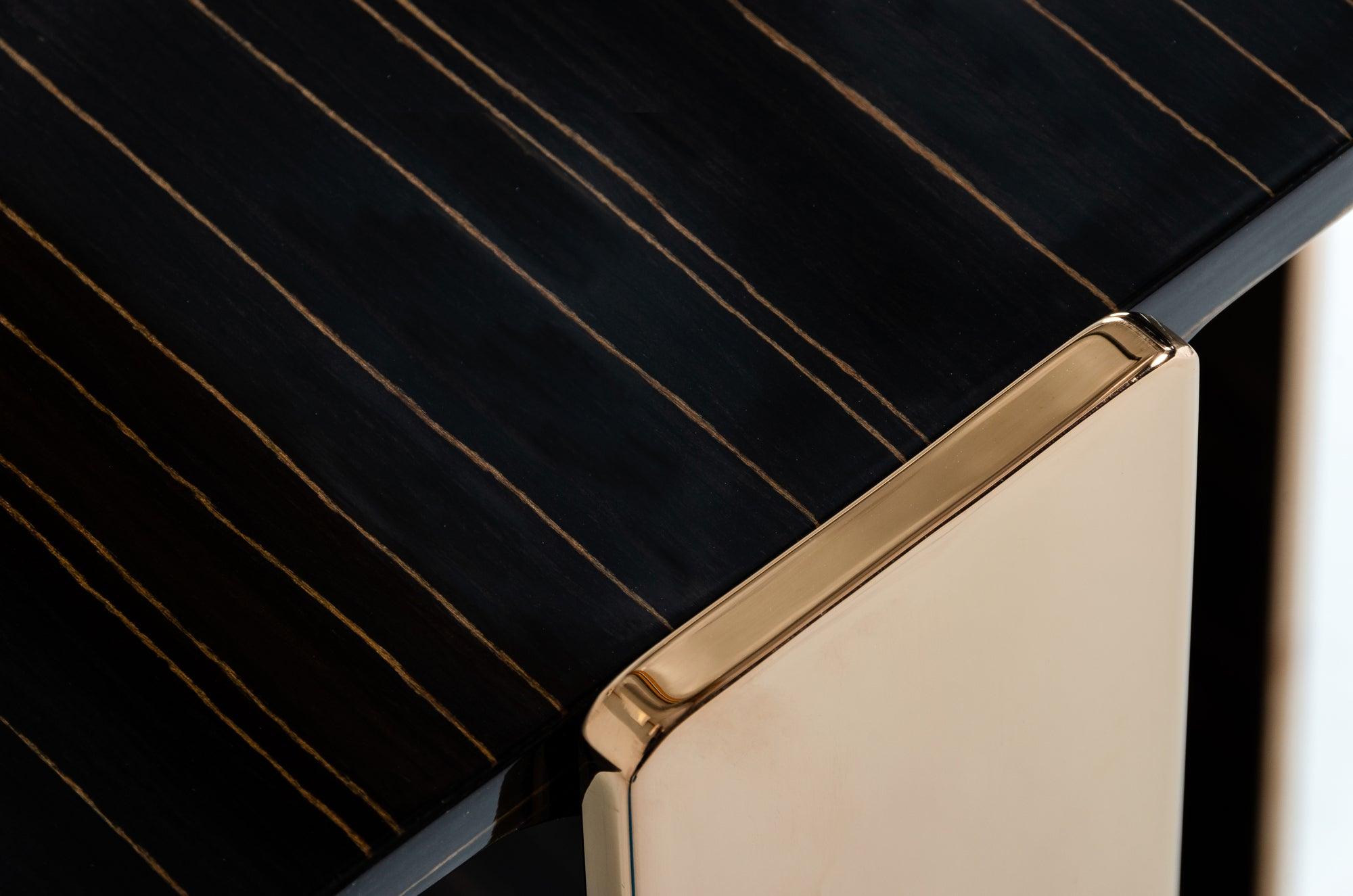 Leroy Modern Rosegold Console Table