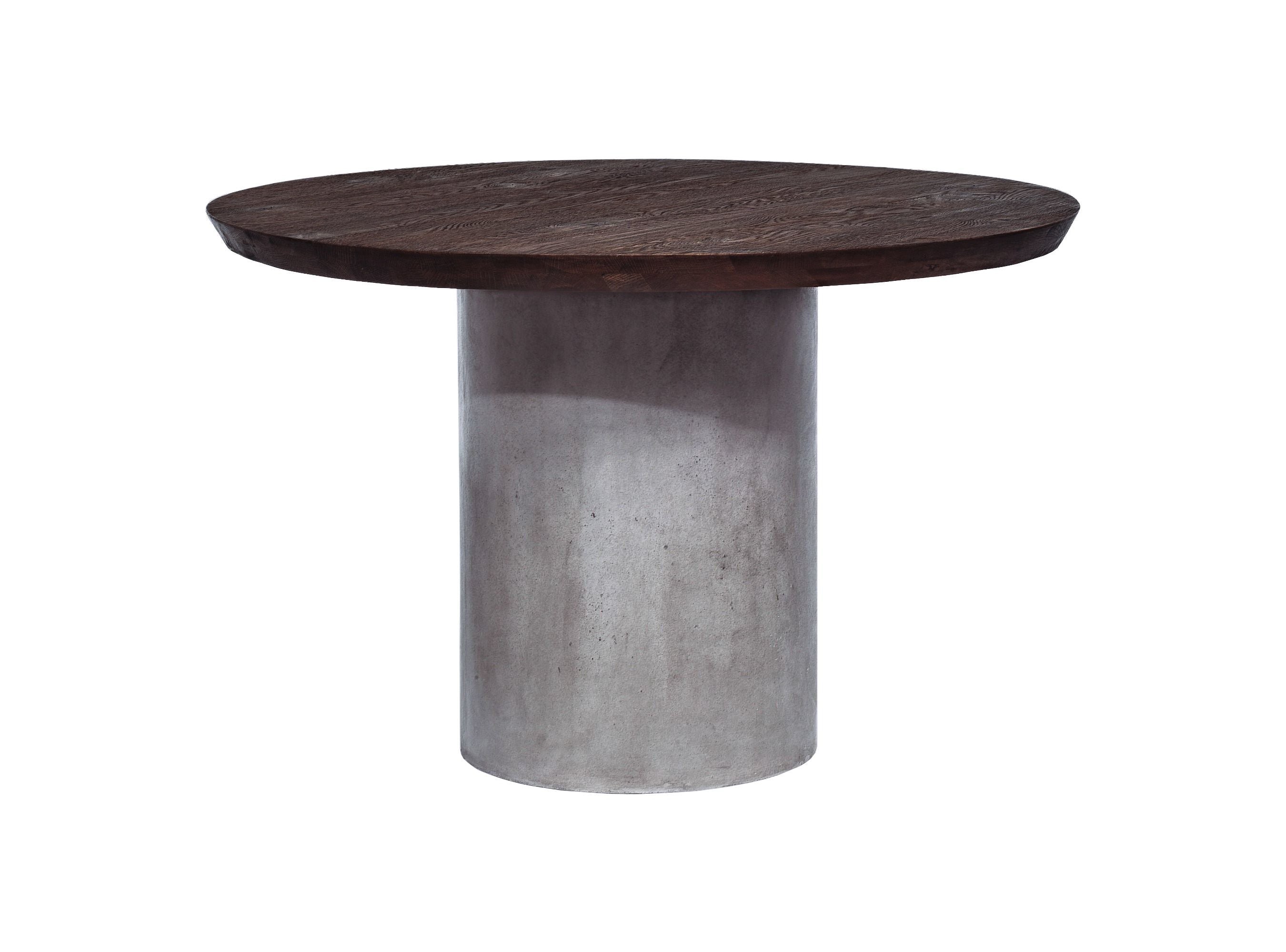 Renzo Modern Round & Concrete Dining Table