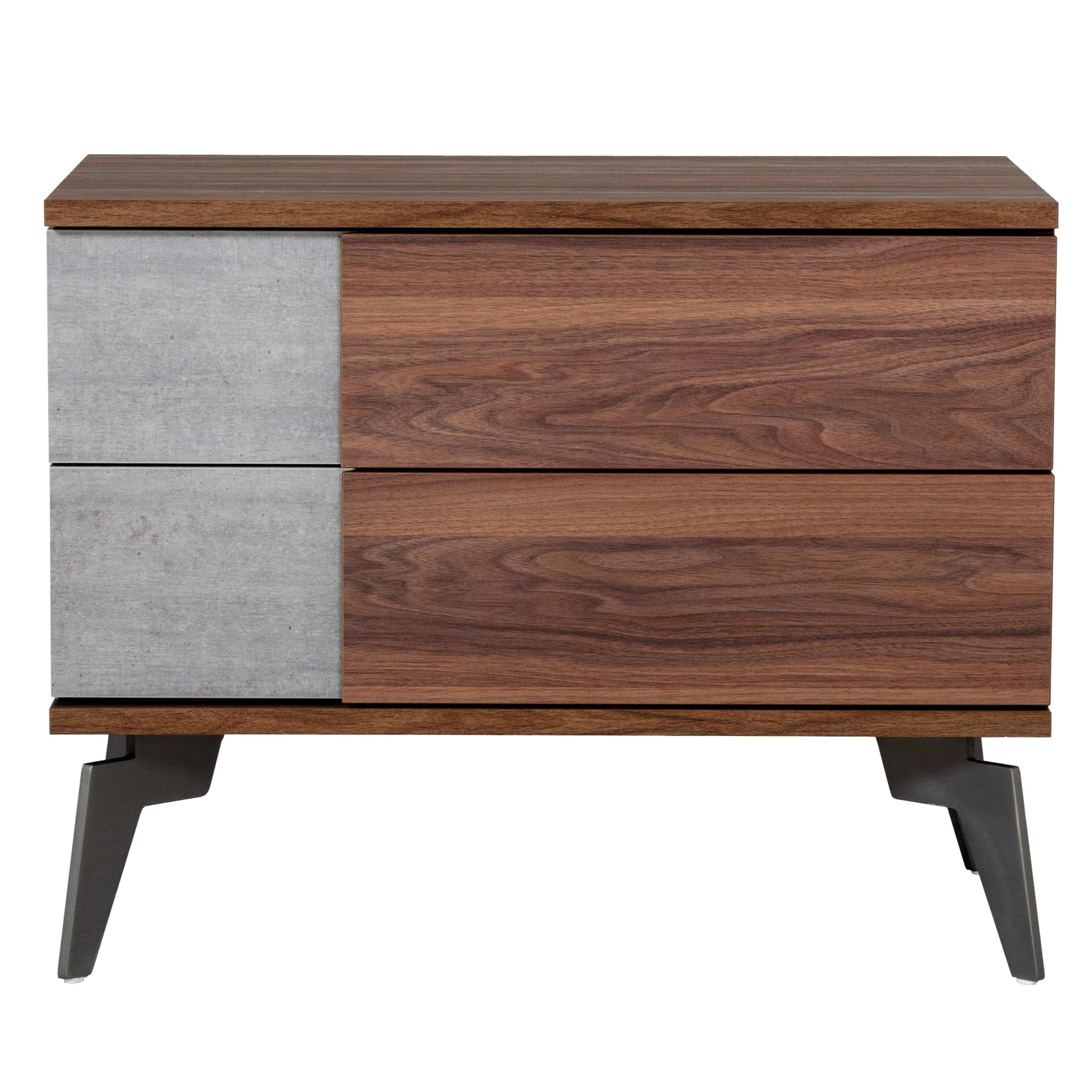 Palermo Modern Italian Faux Concrete Nightstand