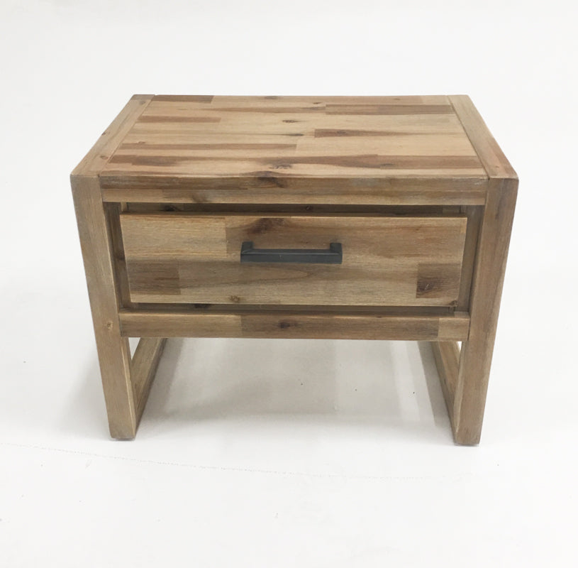 Mandy Modern Nutmeg Acacia Console End Table Set