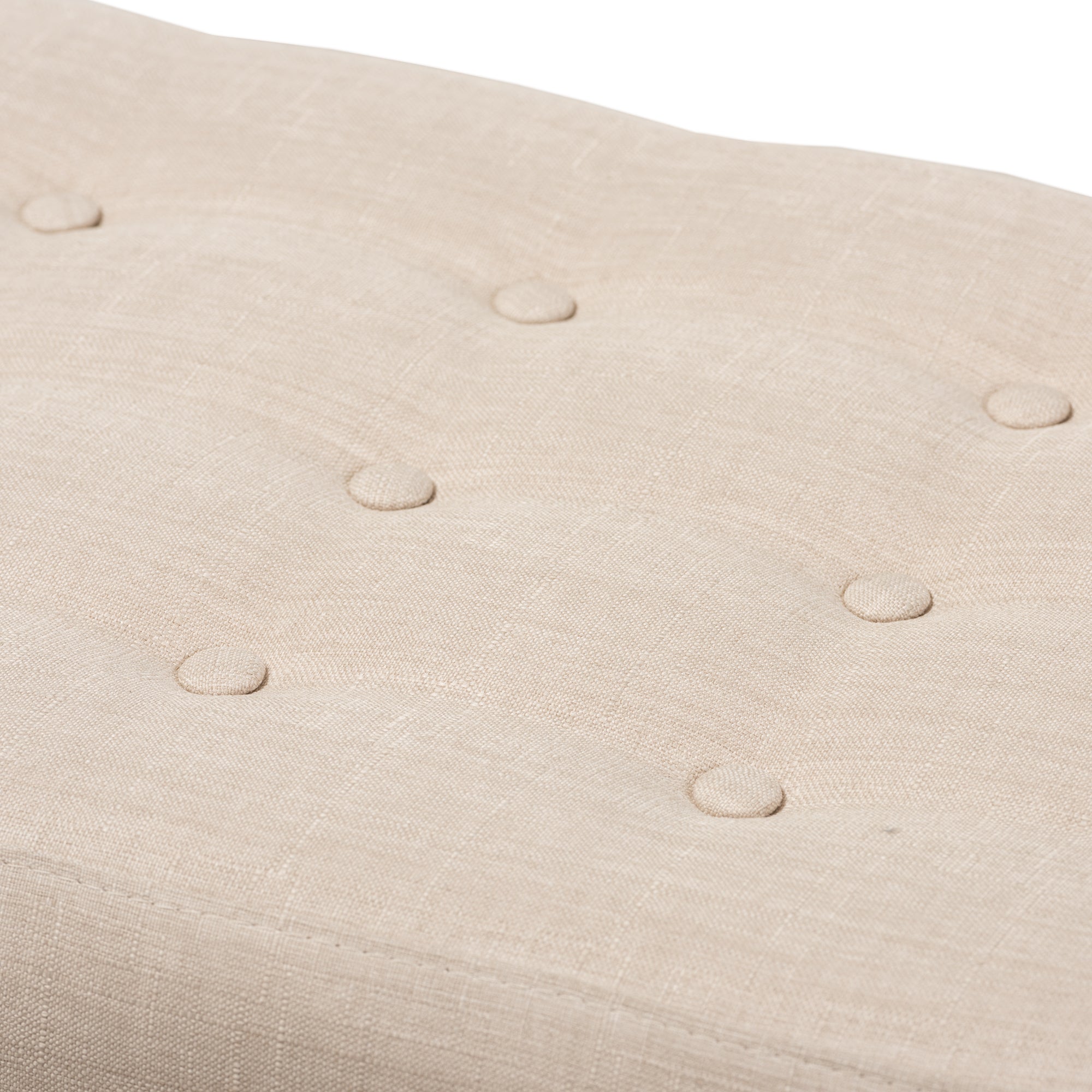 Elia Mid-Century Modern Wood Fabric Button-Tufted Bench