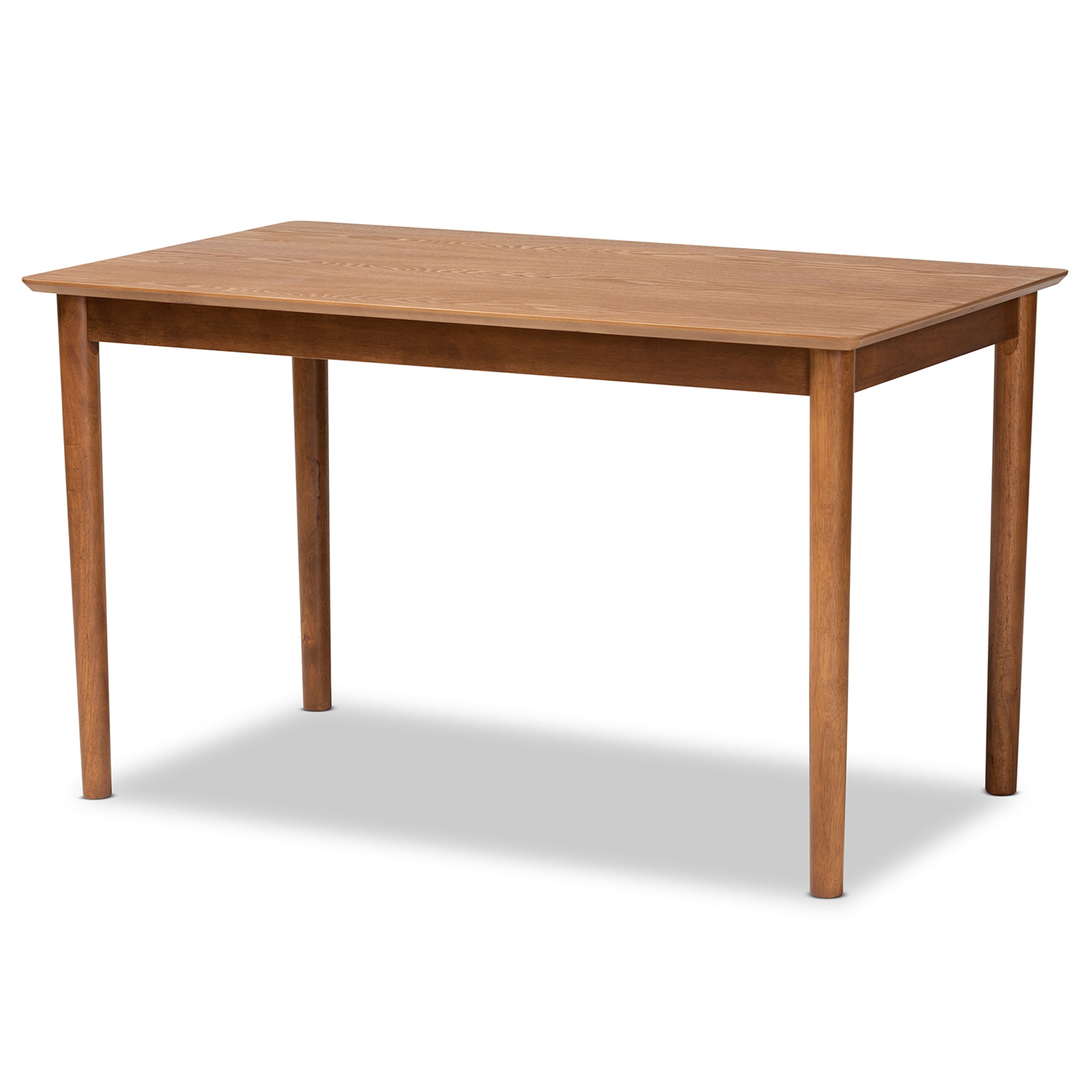 Dorina Mid-Century Modern Fabric Upholstered and Finished Wood 5-Piece Dining Set