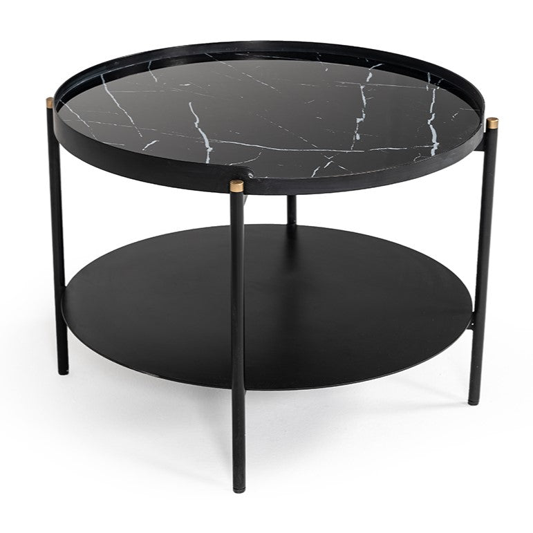 Randal Modern Round Metal Coffee Table