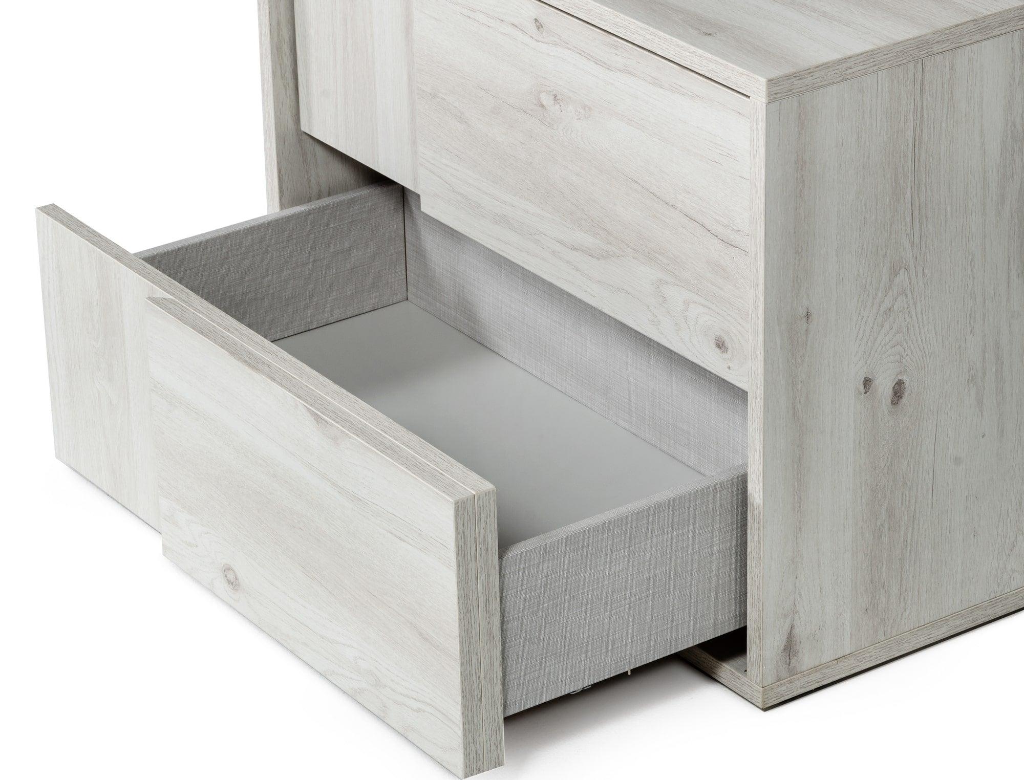 Asus Italian Modern Washed Nightstand