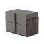 Lucia Italian Modern Matte / Elm Bed and 2 Nightstands Set