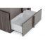 Lucia Italian Modern Matte / Elm Bed and 2 Nightstands Set