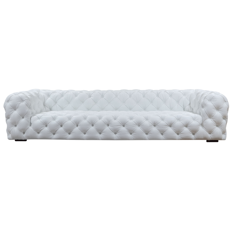 Dexter Transitional Italian Leather Sofa