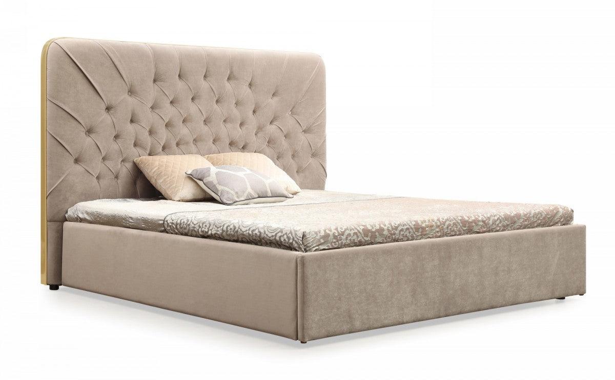 Moontide Glam Velvet and Brushed Bed